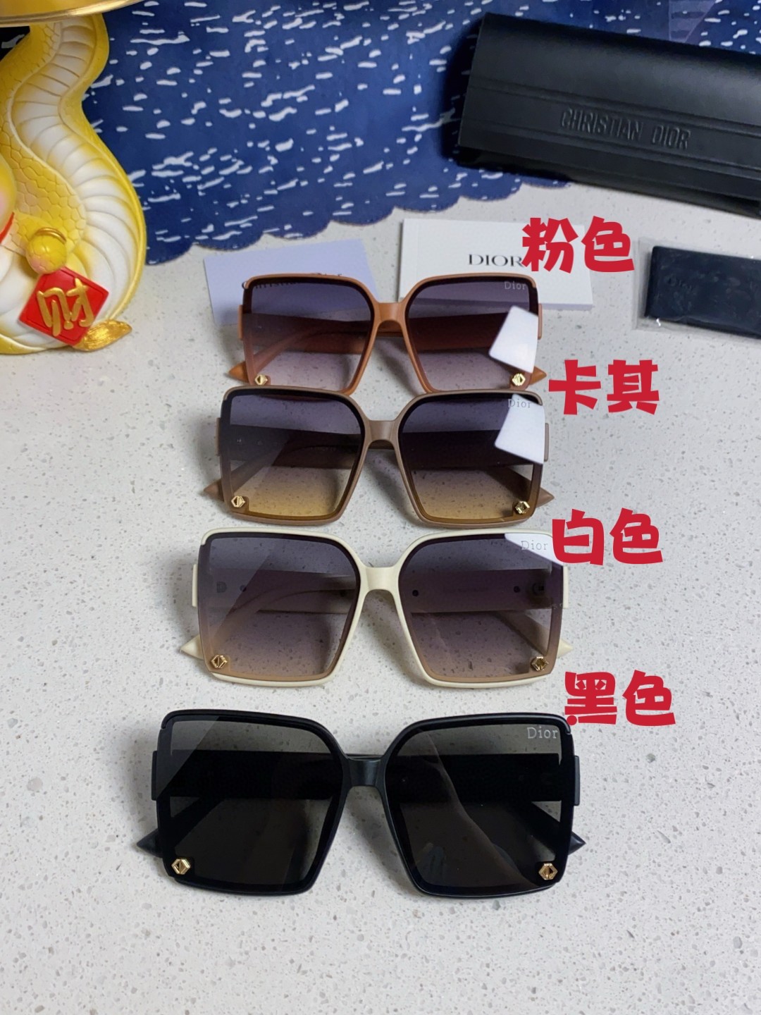  Dior迪奥 2025新款防晒太阳眼镜女款夏高级感抗UV大脸 女士偏光墨镜