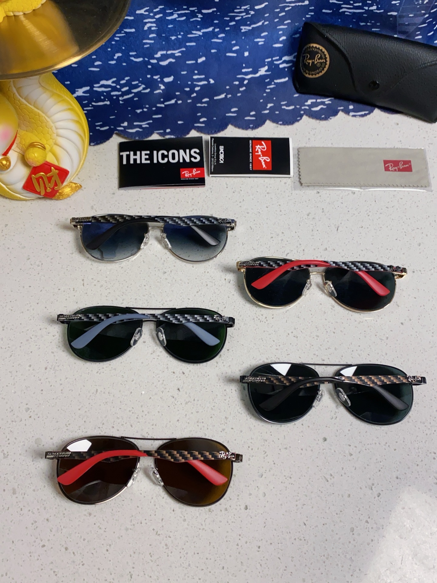  RAYBAN雷朋 2025新款经典墨镜RB防紫外线太阳镜男女士飞行员开车驾驶蛤蟆眼镜 玻璃镜片 RB3