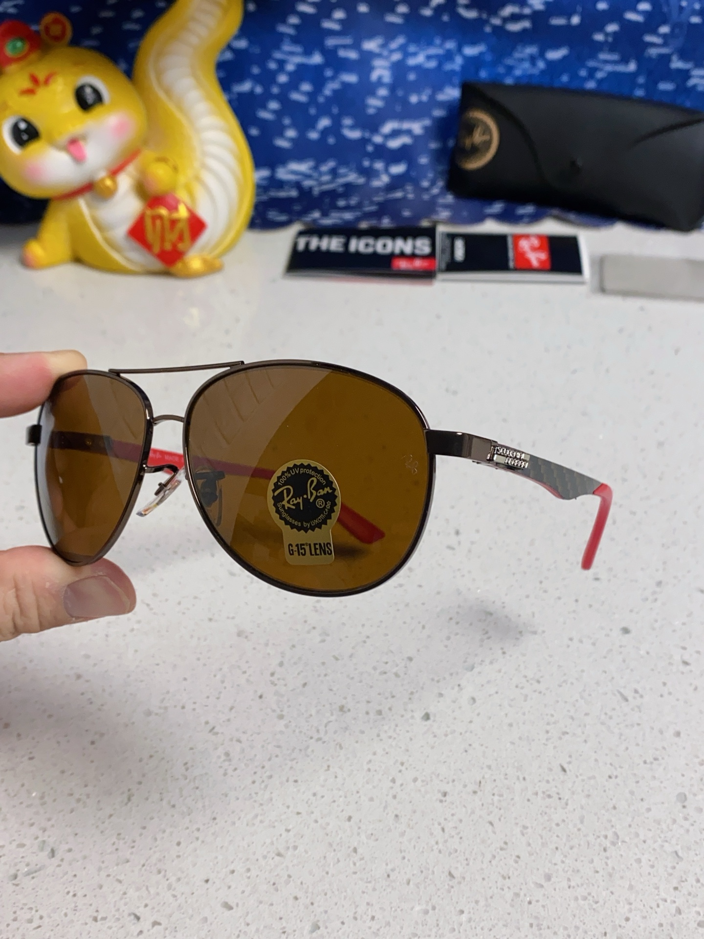  RAYBAN雷朋 2025新款经典墨镜RB防紫外线太阳镜男女士飞行员开车驾驶蛤蟆眼镜 玻璃镜片 RB3