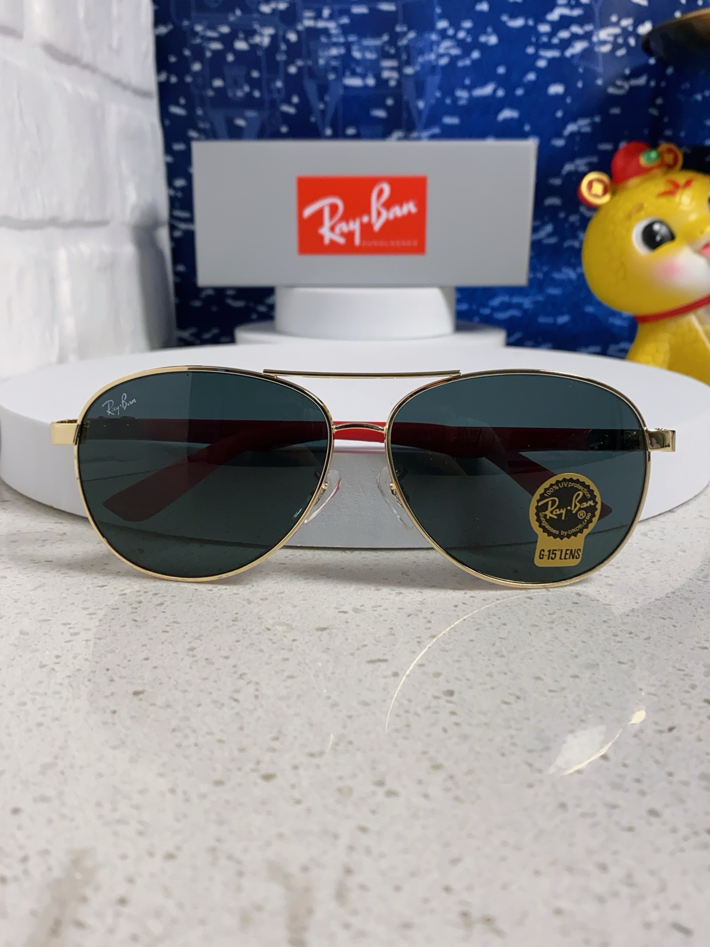  RAYBAN雷朋 2025新款经典墨镜RB防紫外线太阳镜男女士飞行员开车驾驶蛤蟆眼镜 玻璃镜片 RB3