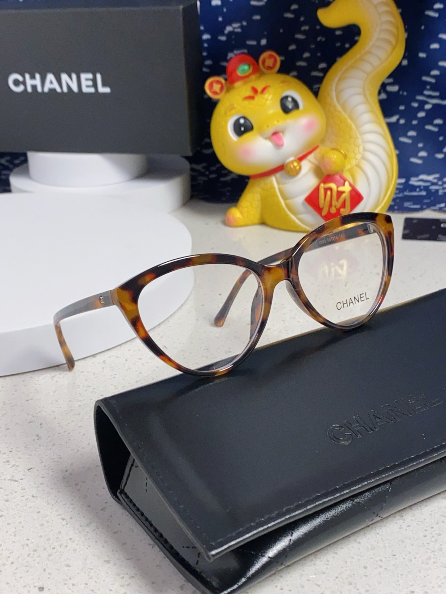  Chanel香奈儿 CH3393小香猫眼形眼镜超轻素颜平光镜可配度数 女士光学架