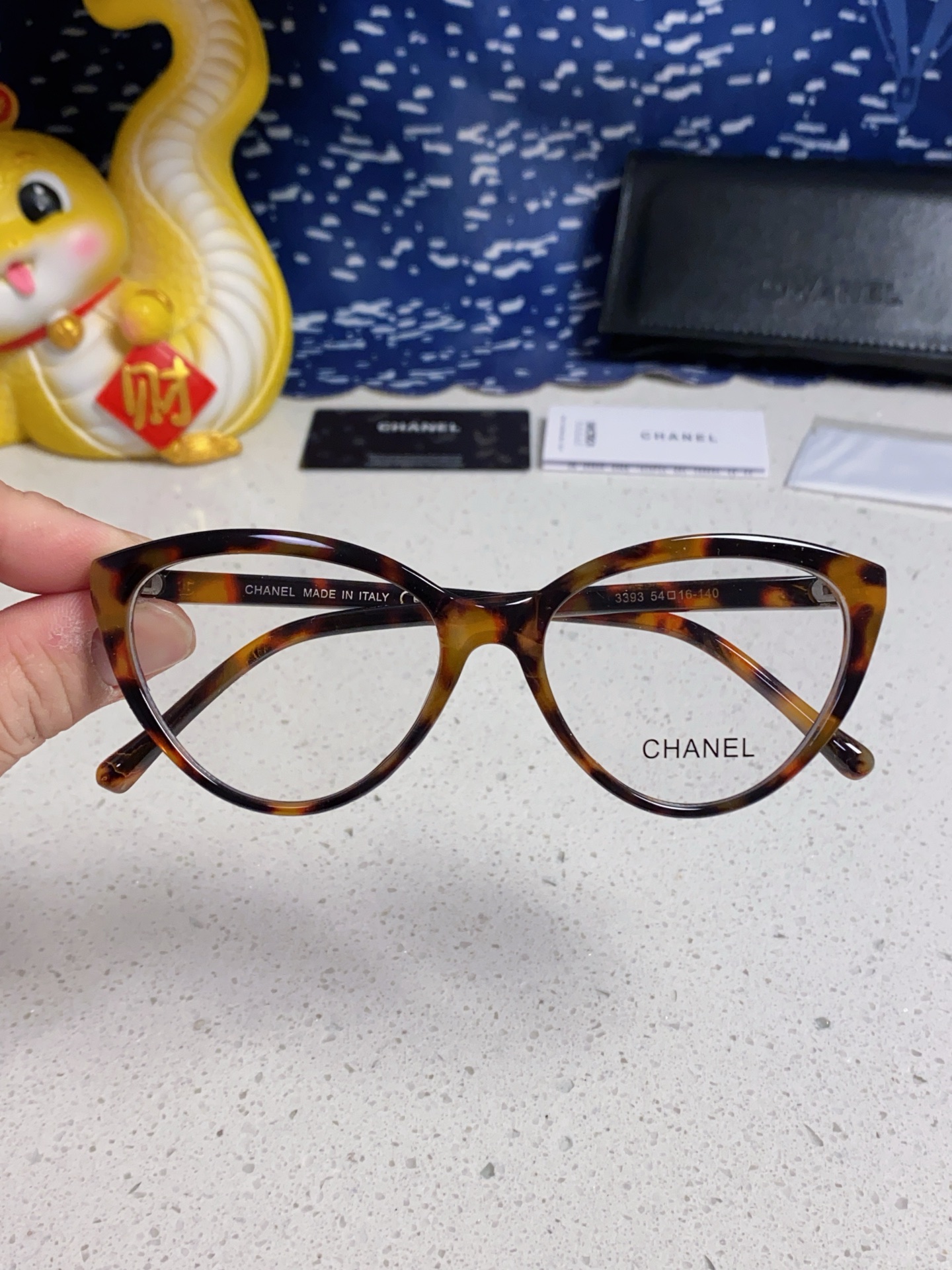  Chanel香奈儿 CH3393小香猫眼形眼镜超轻素颜平光镜可配度数 女士光学架