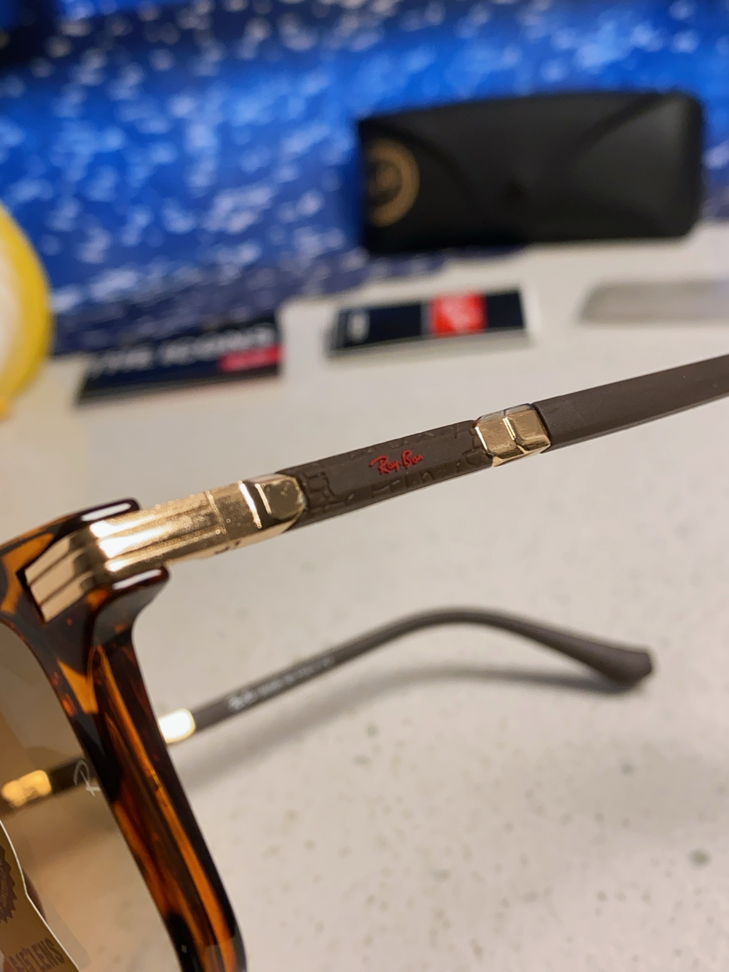  RAYBAN雷朋 2025新款玻璃太阳镜 新款墨镜男士太阳镜男韩版潮防紫外线 RB9114 Size：