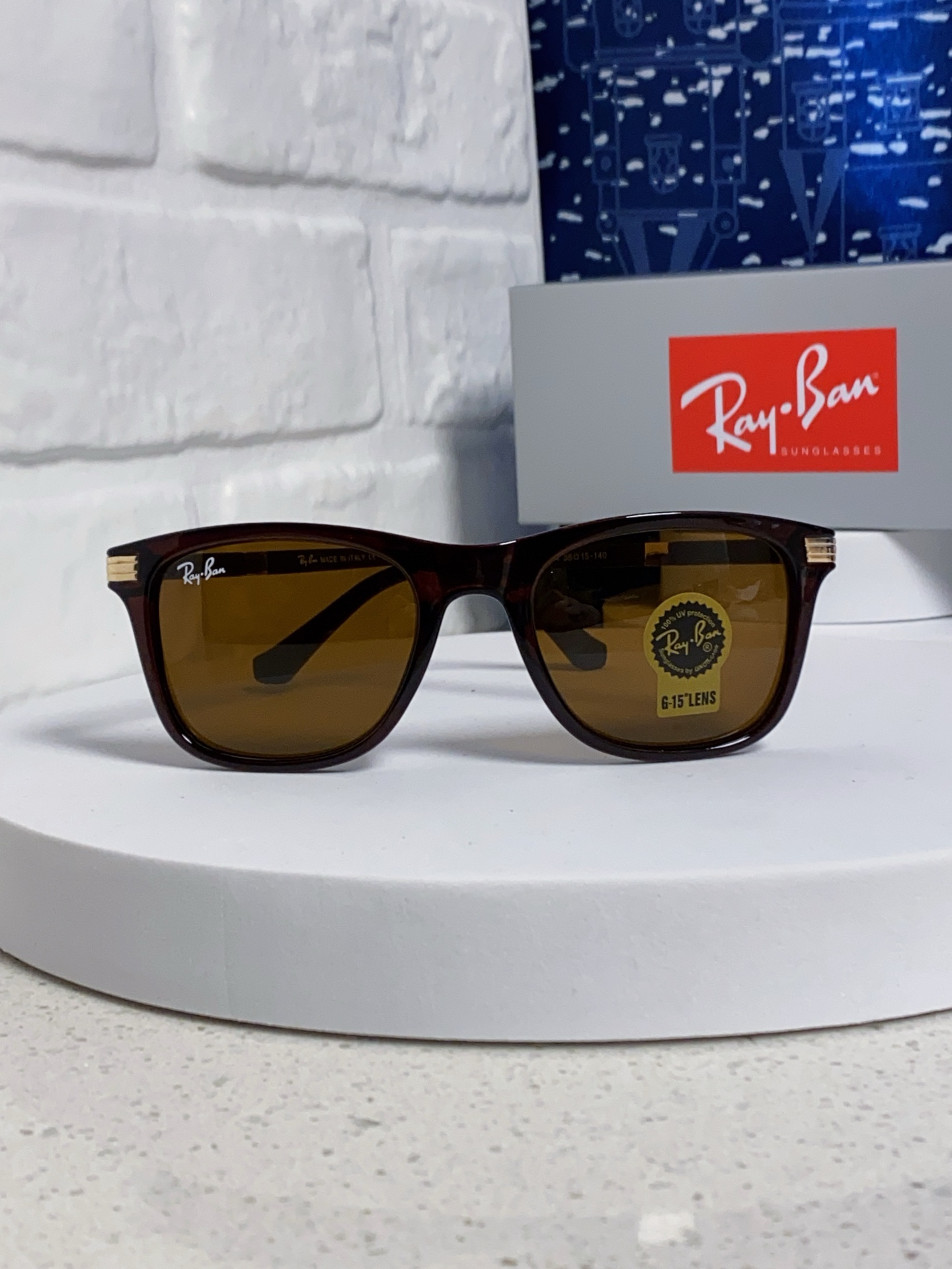  RAYBAN雷朋 2025新款玻璃太阳镜 新款墨镜男士太阳镜男韩版潮防紫外线 RB9114 Size：