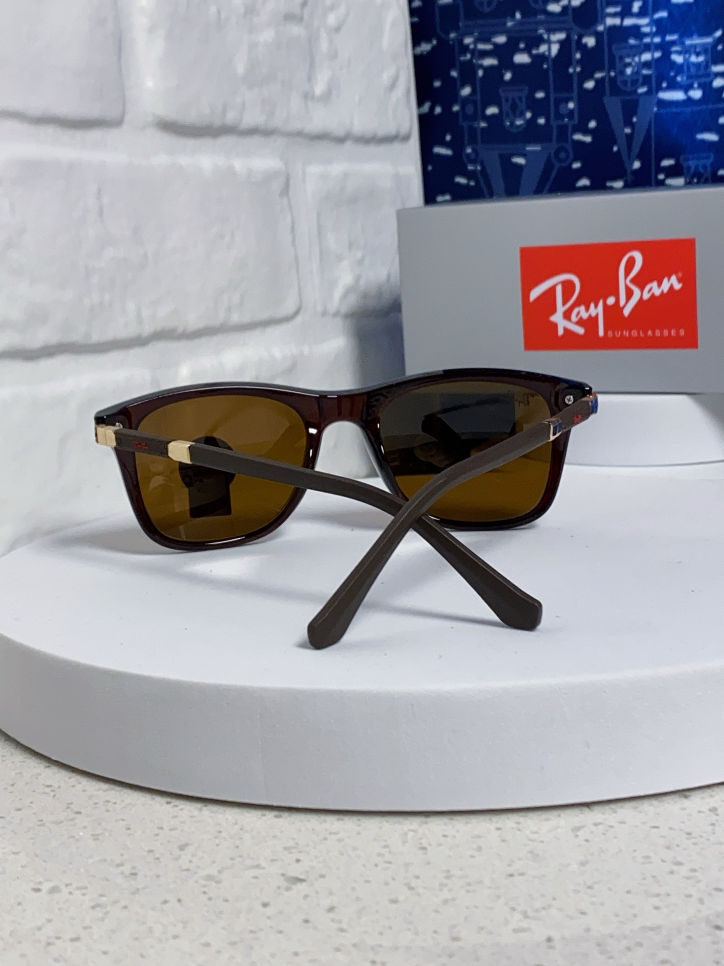  RAYBAN雷朋 2025新款玻璃太阳镜 新款墨镜男士太阳镜男韩版潮防紫外线 RB9114 Size：