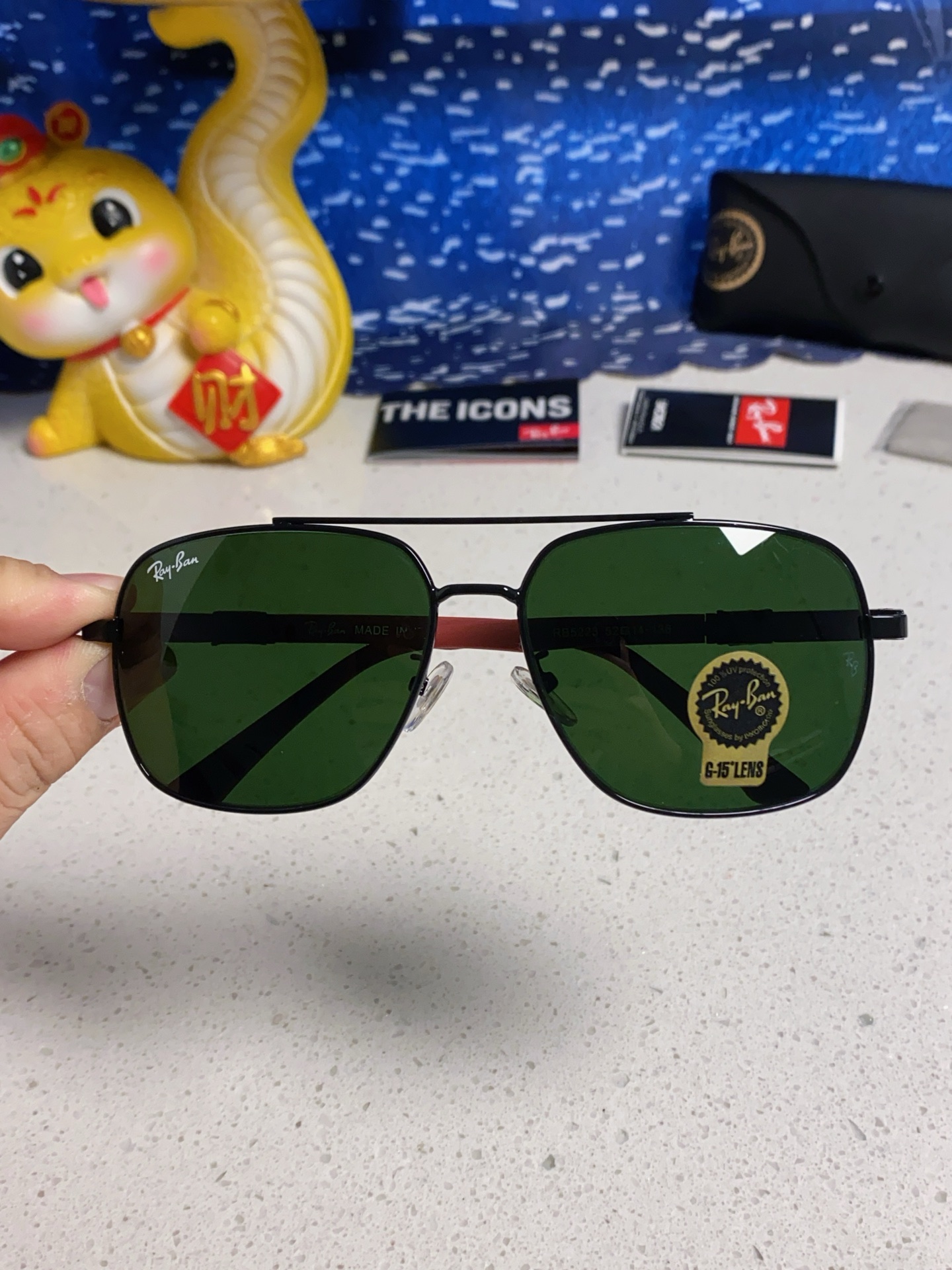  RAYBAN雷朋 2025新款 高品质玻璃镜片 太阳镜男士司机开车钓鱼眼镜男款电焊防强光墨镜大脸 RB