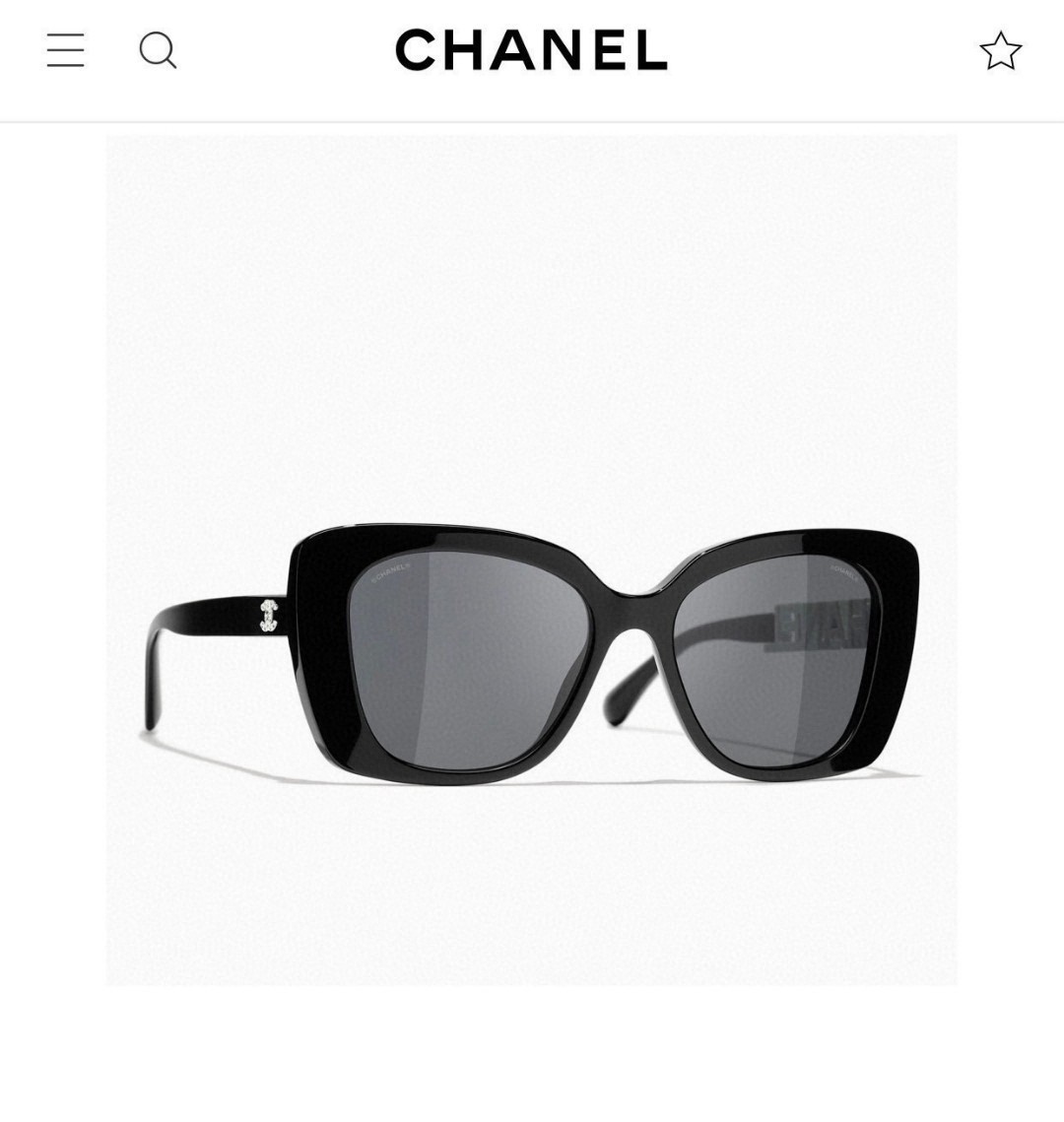   CHANEL 香奈儿 大量现货放心上图 镂空5422 推荐这款佩戴起来具有型，超有气质的一款墨镜 镜