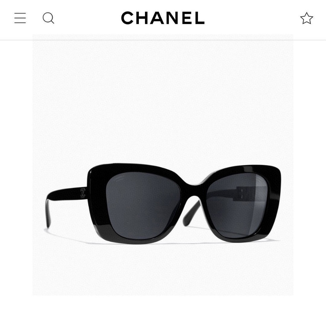   CHANEL 香奈儿 大量现货放心上图 镂空5422 推荐这款佩戴起来具有型，超有气质的一款墨镜 镜