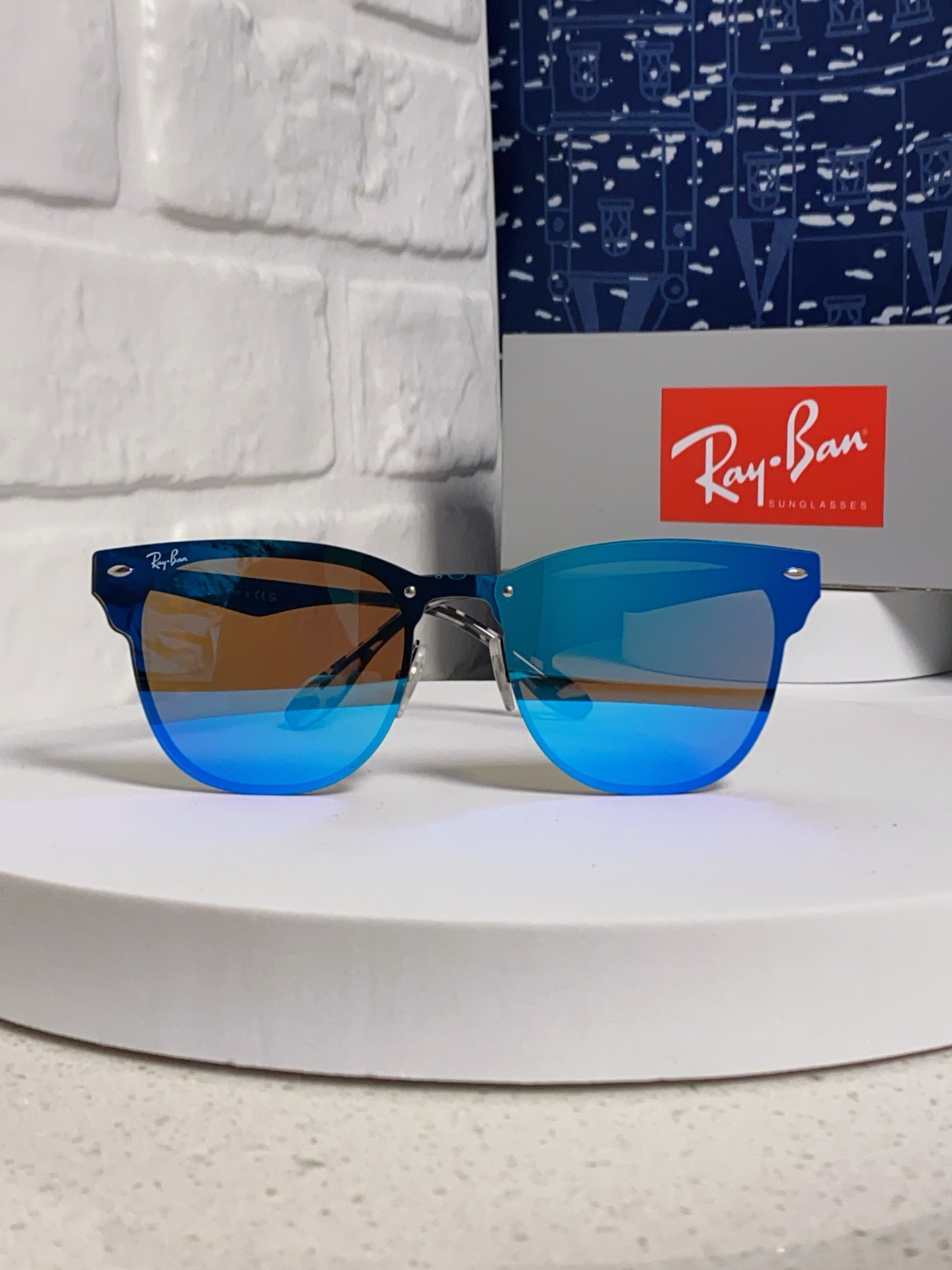  RayBan雷朋 2025时尚新款 太阳眼镜高品质高质感百搭潮酷遮阳无框反光镜片 RB3576