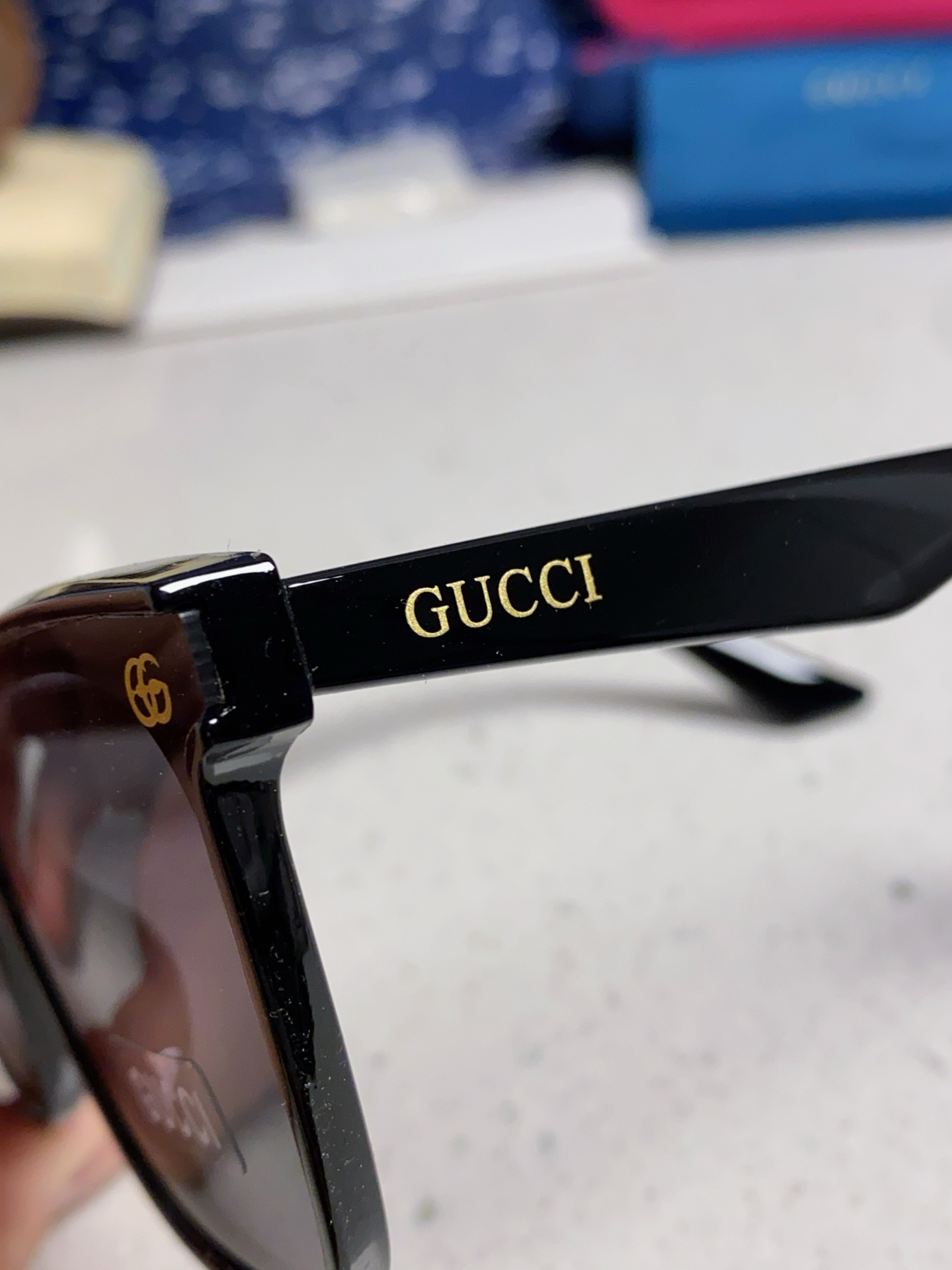  Gucci古奇 2025新款复古墨镜女欧美大方框显脸小字母防紫外线太阳眼镜男女通用