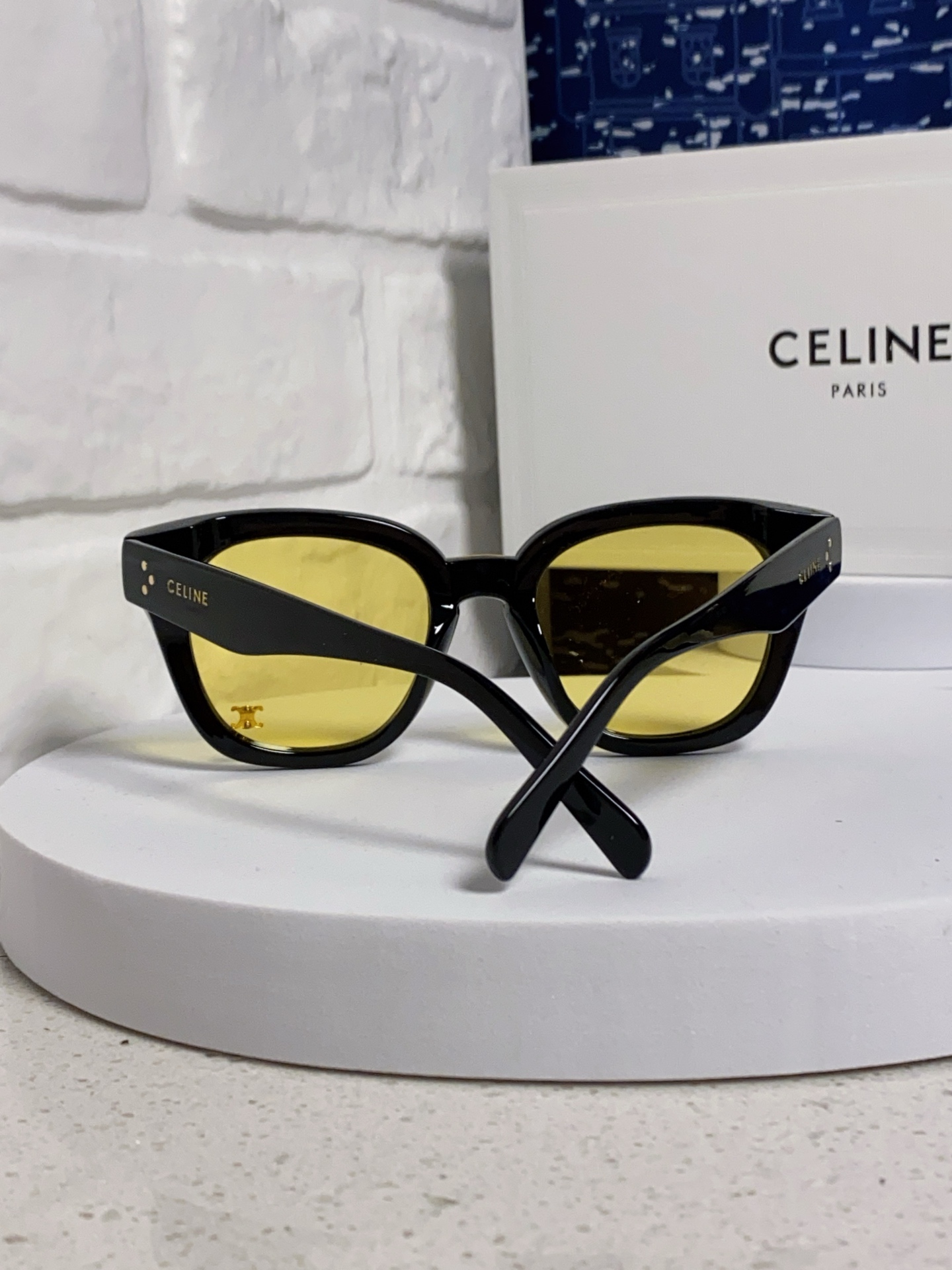  Celine赛琳 2025新款韩式时尚墨镜女凯旋门高级感方框圆脸显瘦百搭防紫外线太阳眼镜男女通用 