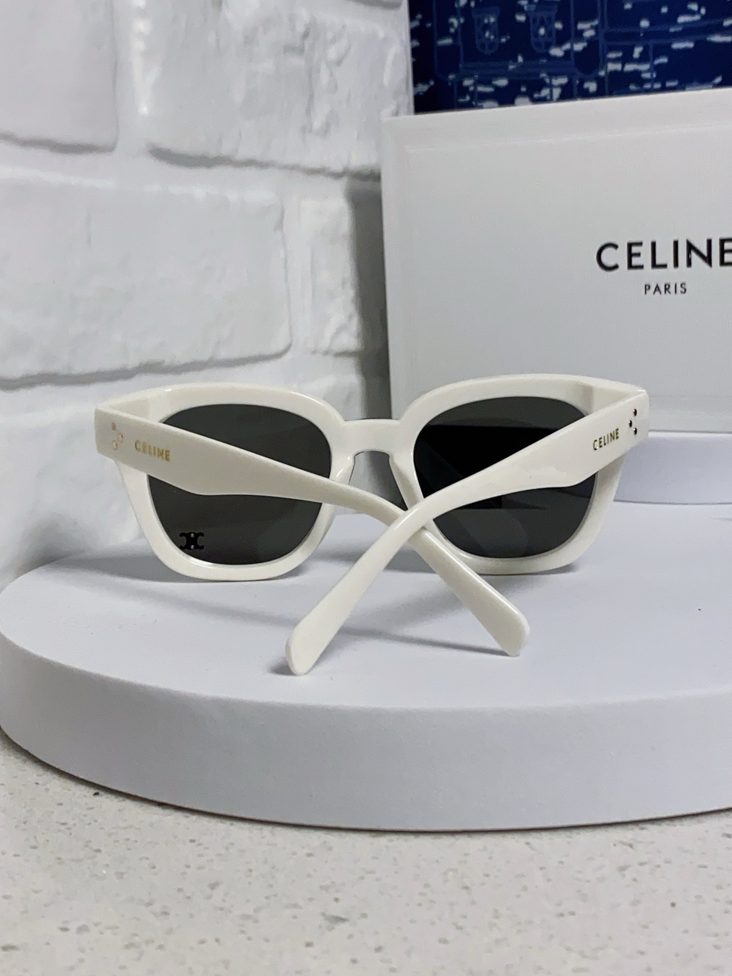  Celine赛琳 2025新款韩式时尚墨镜女凯旋门高级感方框圆脸显瘦百搭防紫外线太阳眼镜男女通用 