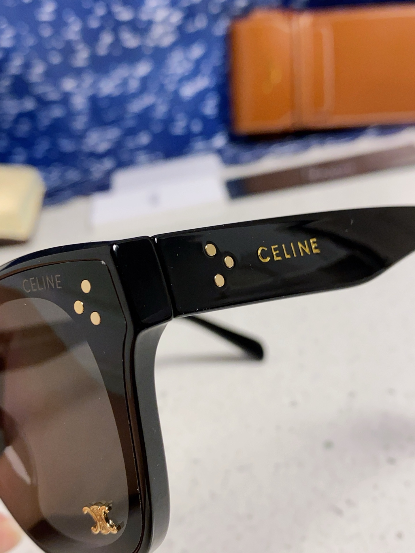  Celine赛琳 2025新款韩式时尚墨镜女凯旋门高级感方框圆脸显瘦百搭防紫外线太阳眼镜男女通用 