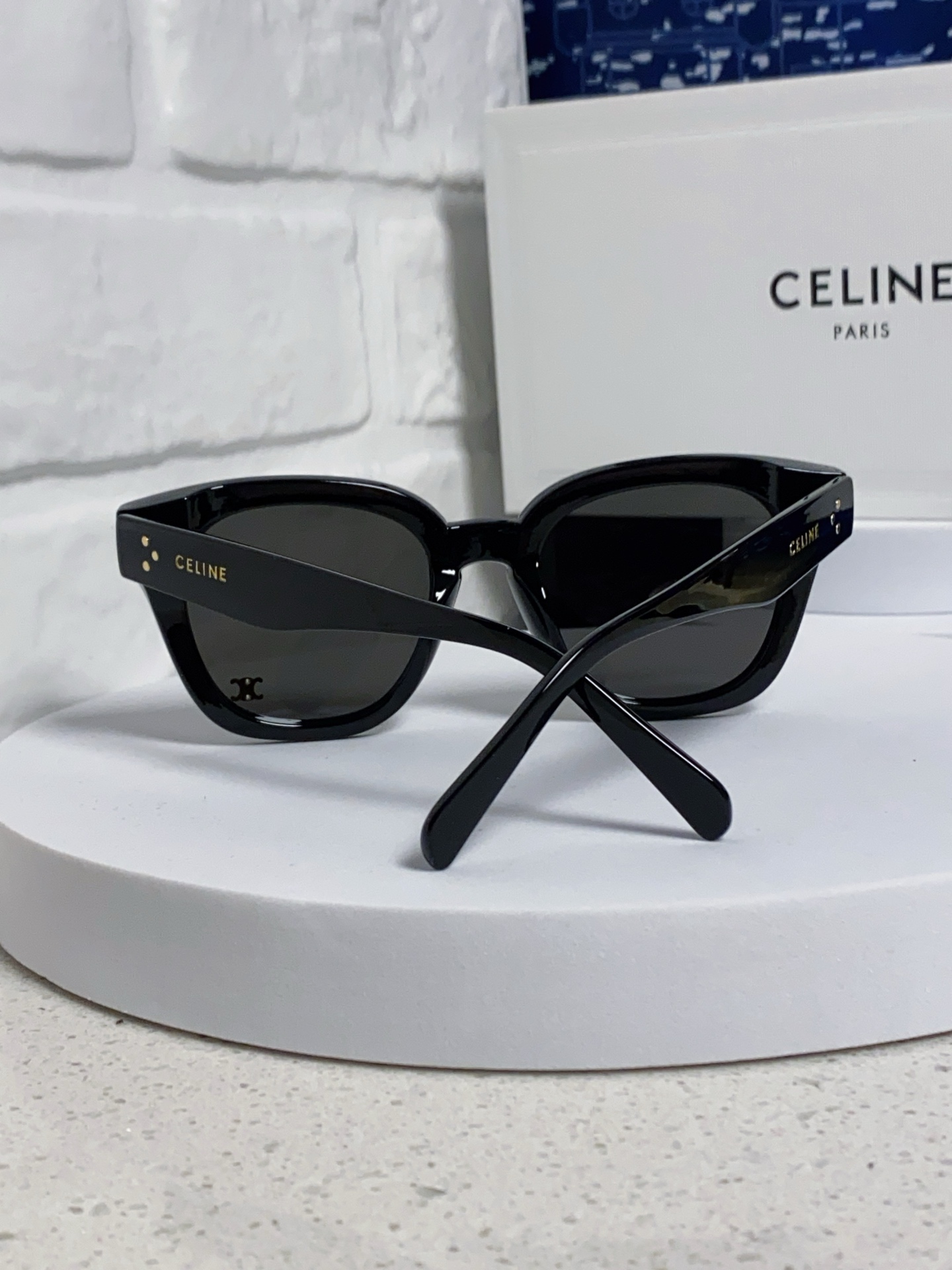  Celine赛琳 2025新款韩式时尚墨镜女凯旋门高级感方框圆脸显瘦百搭防紫外线太阳眼镜男女通用 