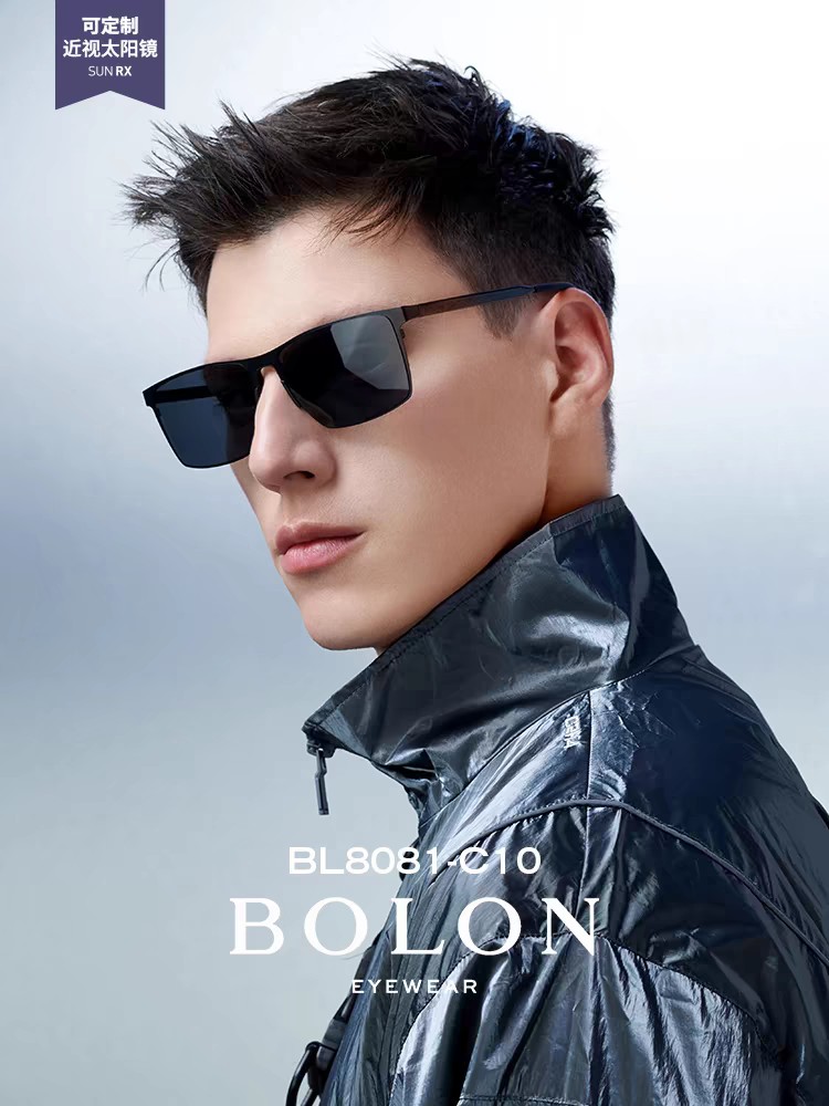  Bolon暴龙 2025新款轻薄男士尼龙高清偏光太阳镜男大脸墨镜经典百搭男款轻便 高品质 驾驶专用