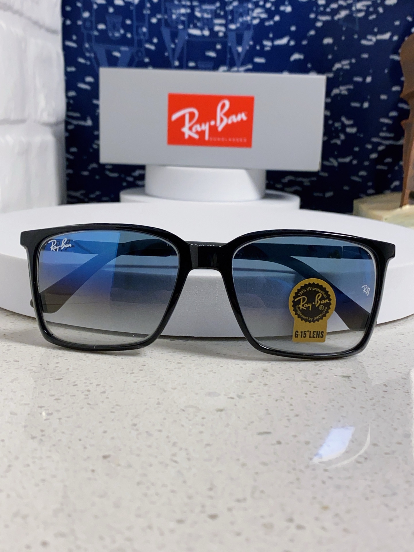  RayBan雷朋 2025新款太阳镜经典时尚方框开车墨镜男女同款遮阳 高品质 板材加玻璃镜片 RB91
