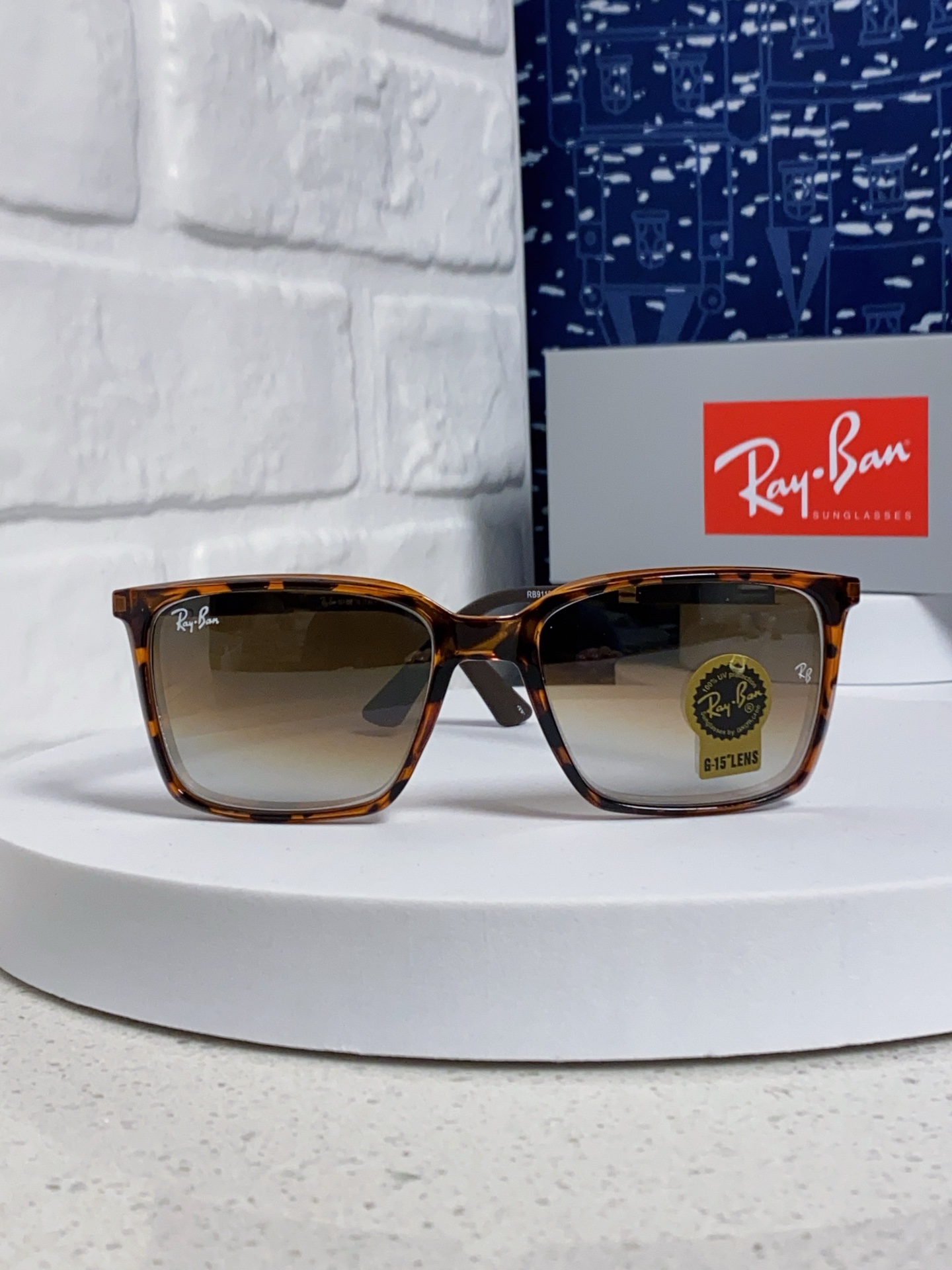  RayBan雷朋 2025新款太阳镜经典时尚方框开车墨镜男女同款遮阳 高品质 板材加玻璃镜片 RB91