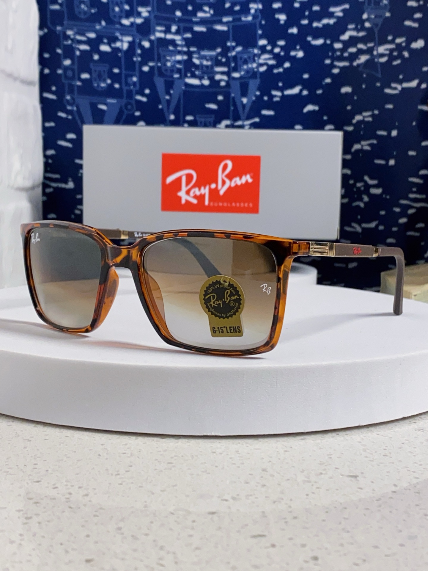  RayBan雷朋 2025新款太阳镜经典时尚方框开车墨镜男女同款遮阳 高品质 板材加玻璃镜片 RB91