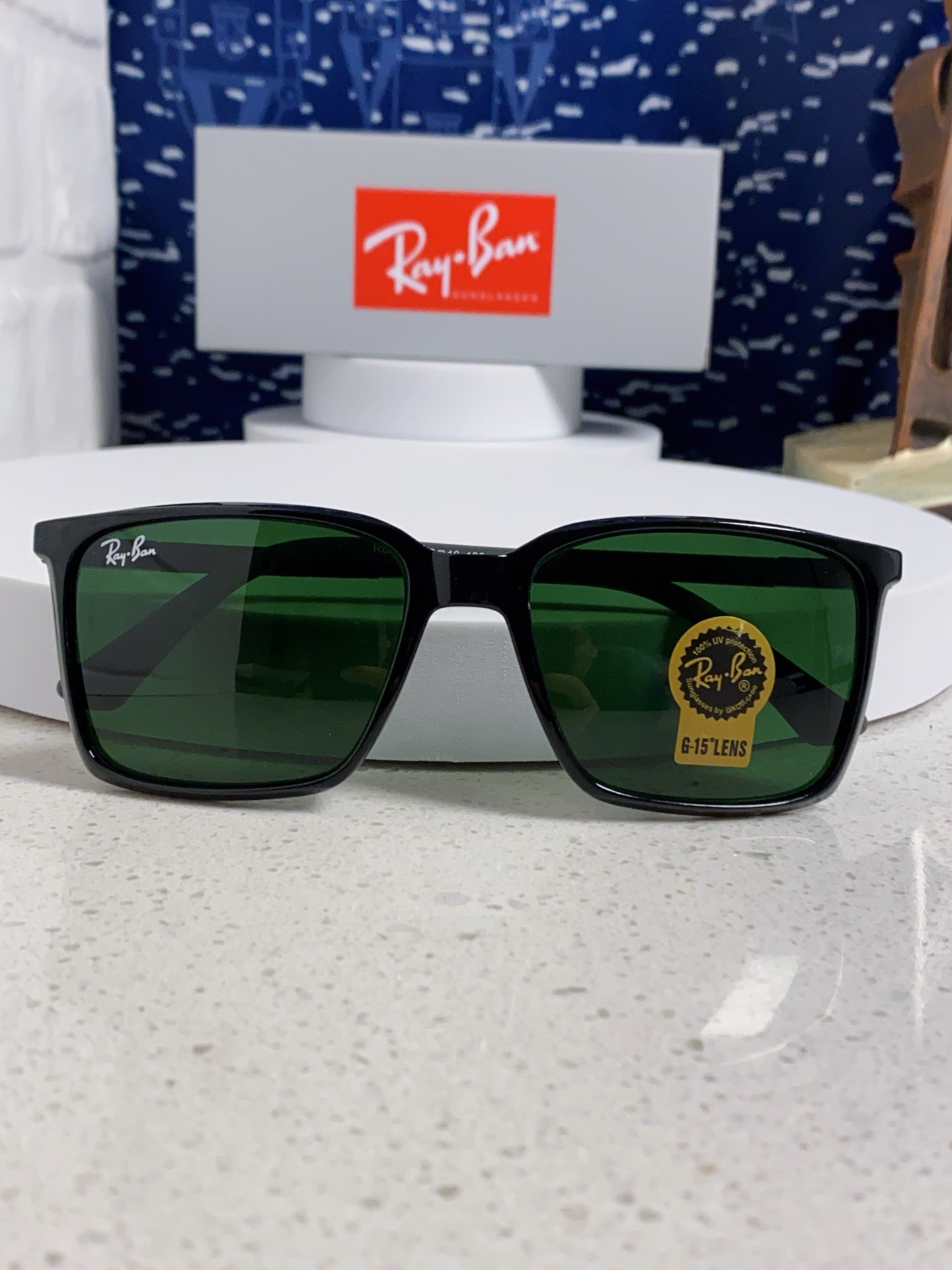  RayBan雷朋 2025新款太阳镜经典时尚方框开车墨镜男女同款遮阳 高品质 板材加玻璃镜片 RB91
