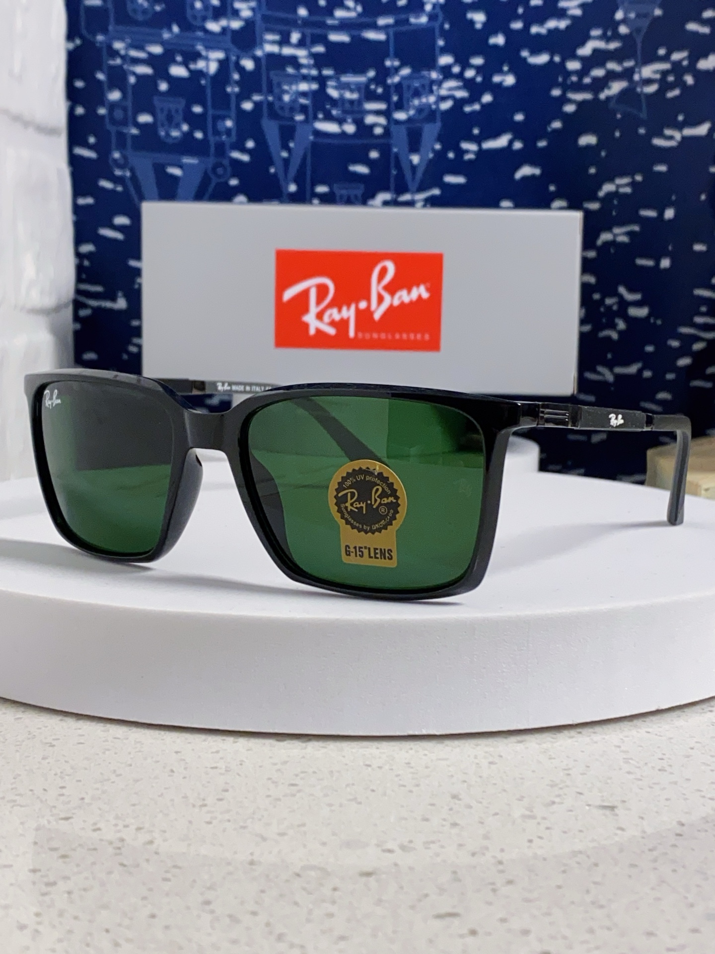  RayBan雷朋 2025新款太阳镜经典时尚方框开车墨镜男女同款遮阳 高品质 板材加玻璃镜片 RB91