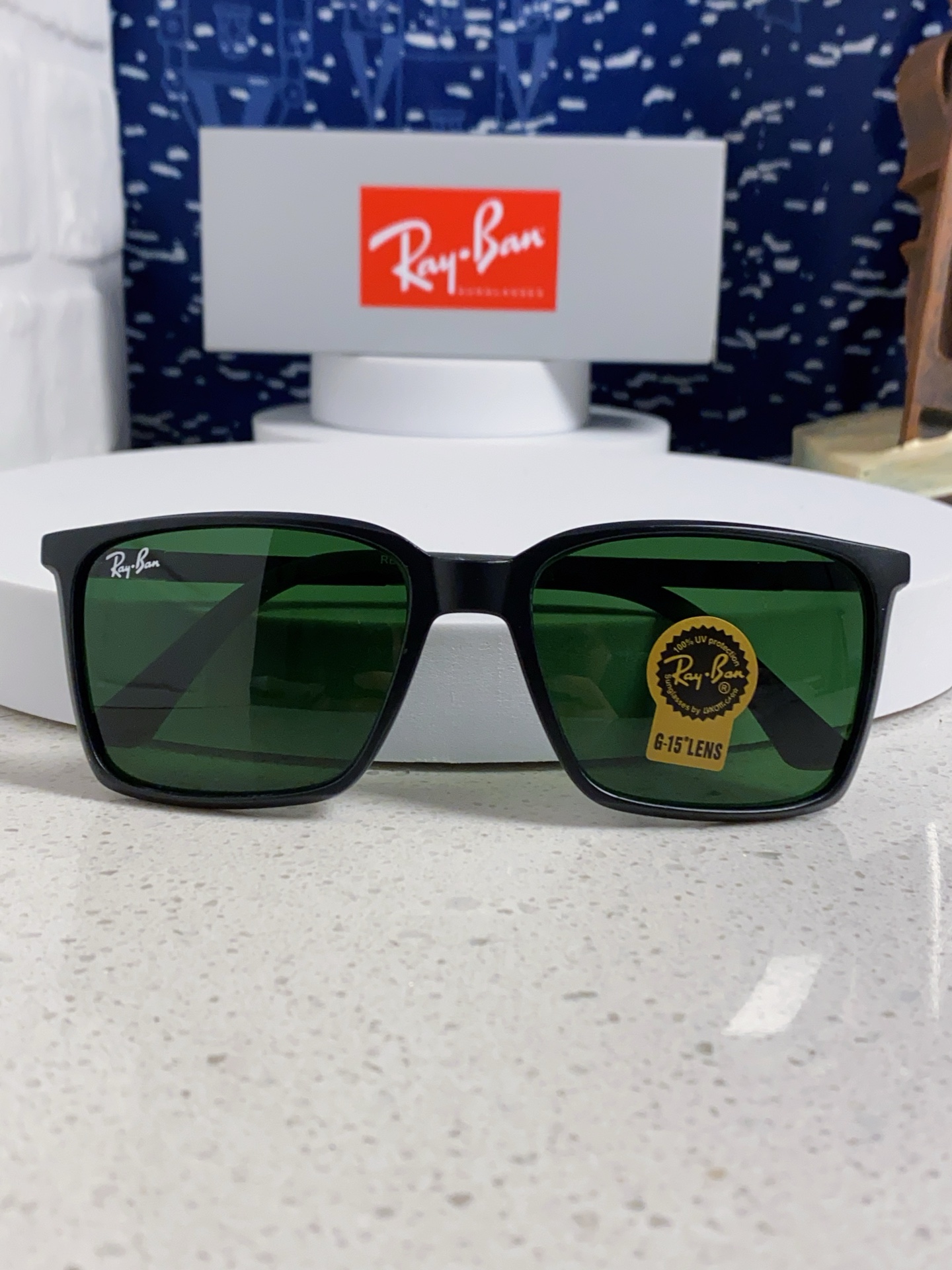  RayBan雷朋 2025新款太阳镜经典时尚方框开车墨镜男女同款遮阳 高品质 板材加玻璃镜片 RB91
