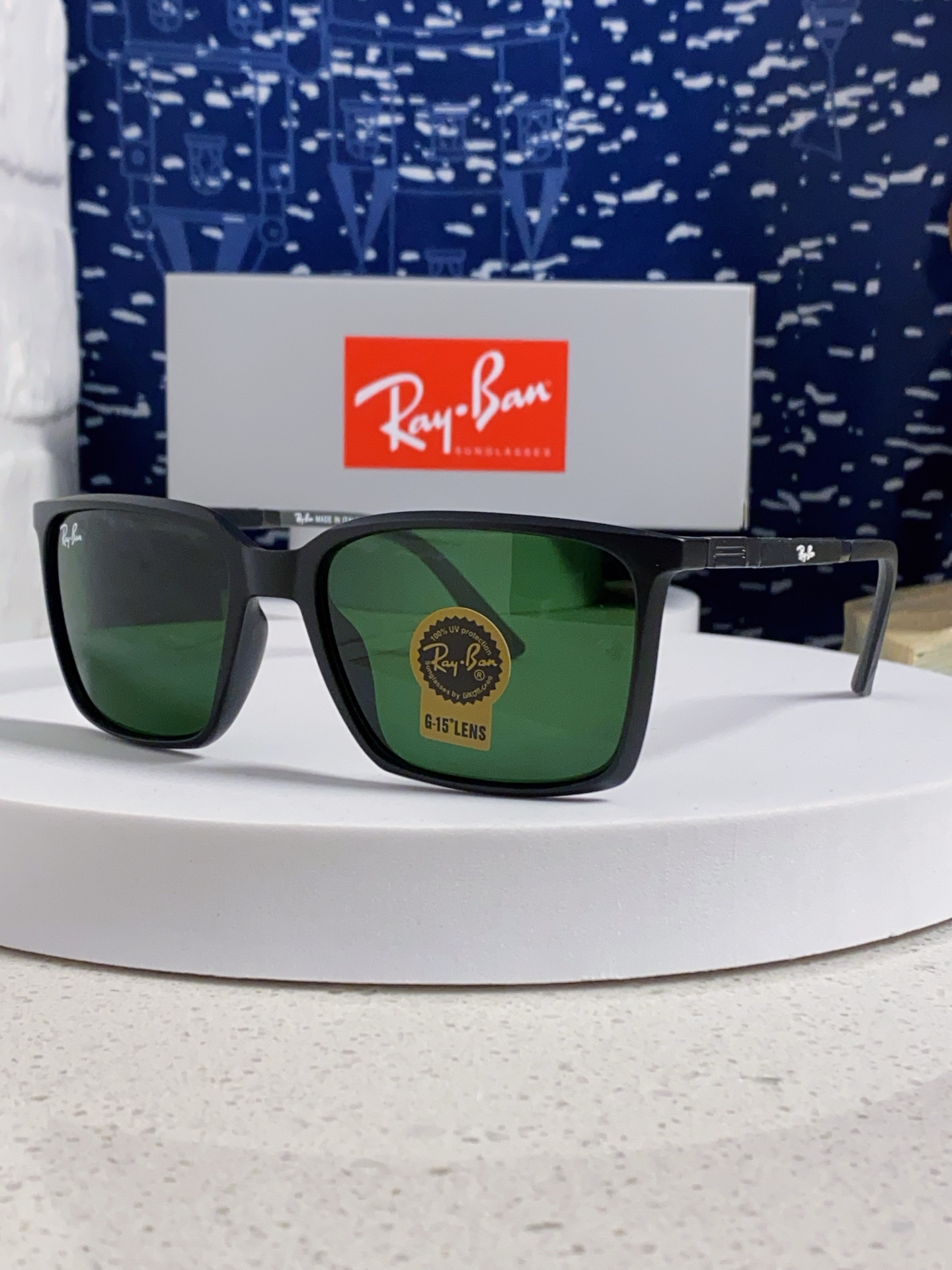  RayBan雷朋 2025新款太阳镜经典时尚方框开车墨镜男女同款遮阳 高品质 板材加玻璃镜片 RB91
