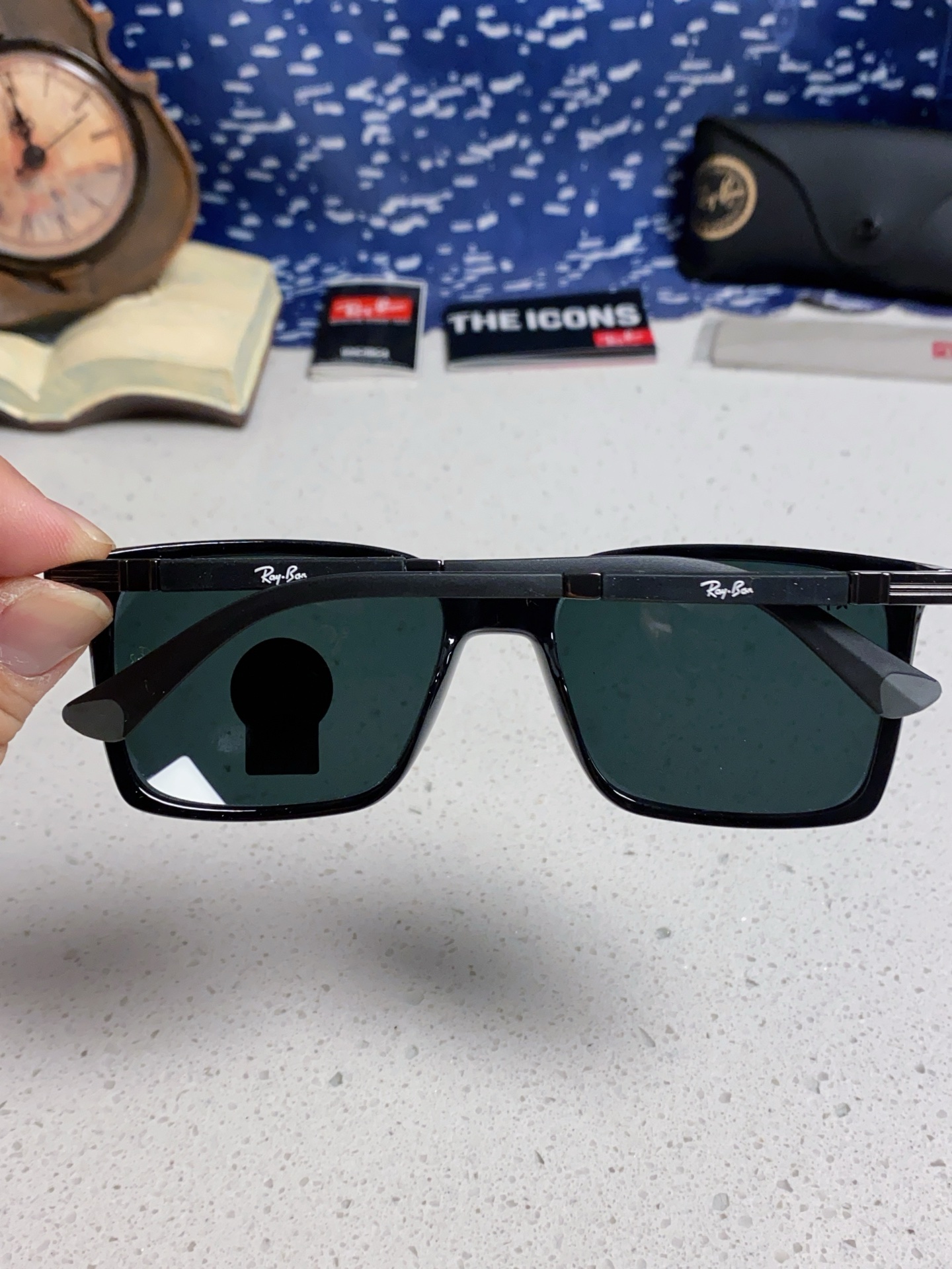  RayBan雷朋 2025新款太阳镜经典时尚方框开车墨镜男女同款遮阳 高品质 板材加玻璃镜片 RB91