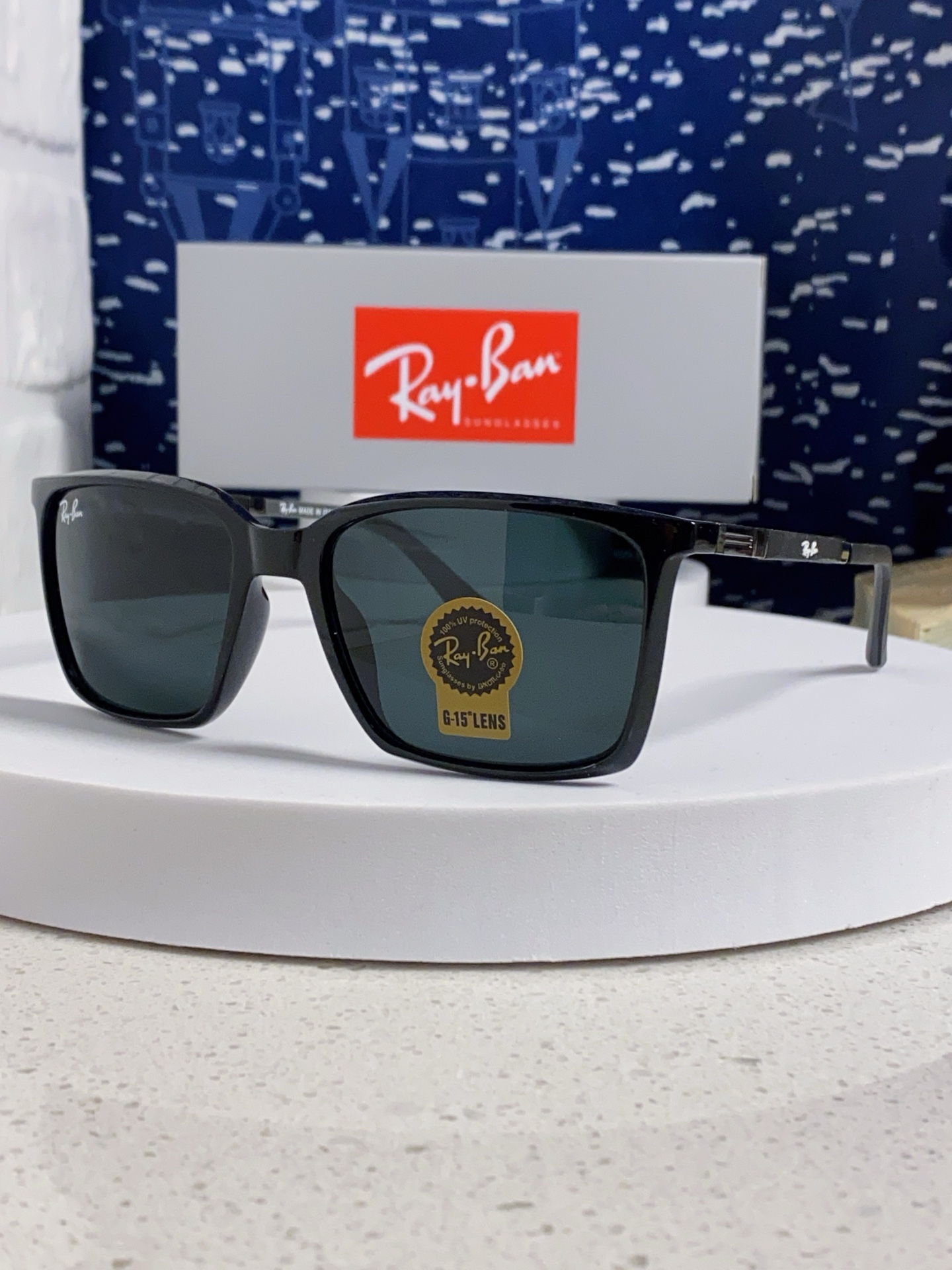 RayBan雷朋 2025新款太阳镜经典时尚方框开车墨镜男女同款遮阳 高品质 板材加玻璃镜片 RB91
