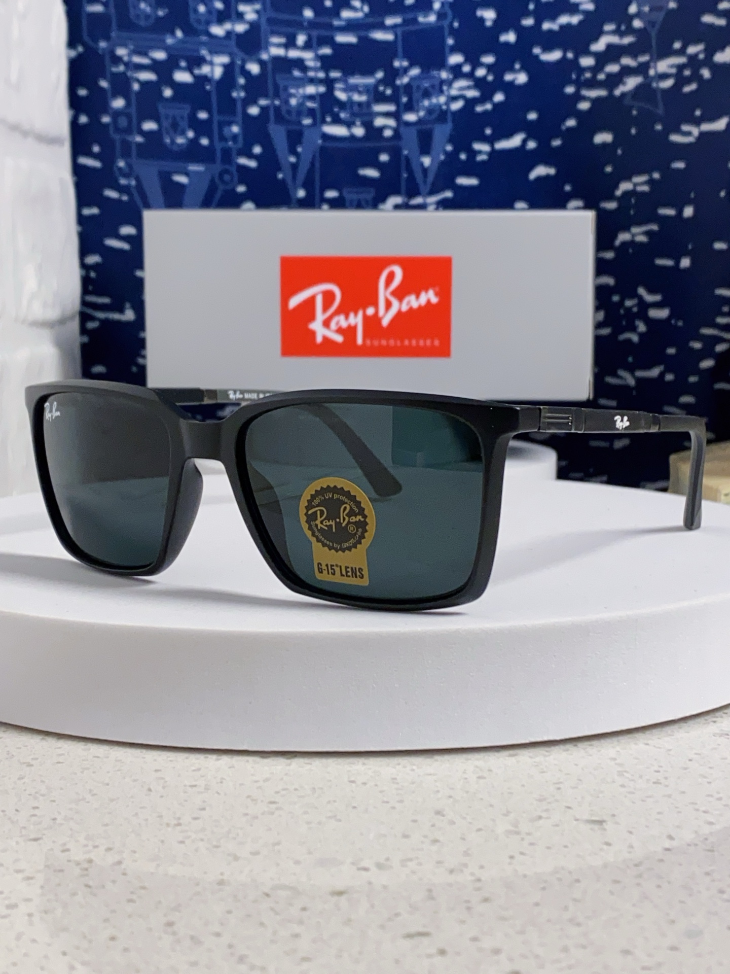  RayBan雷朋 2025新款太阳镜经典时尚方框开车墨镜男女同款遮阳 高品质 板材加玻璃镜片 RB91