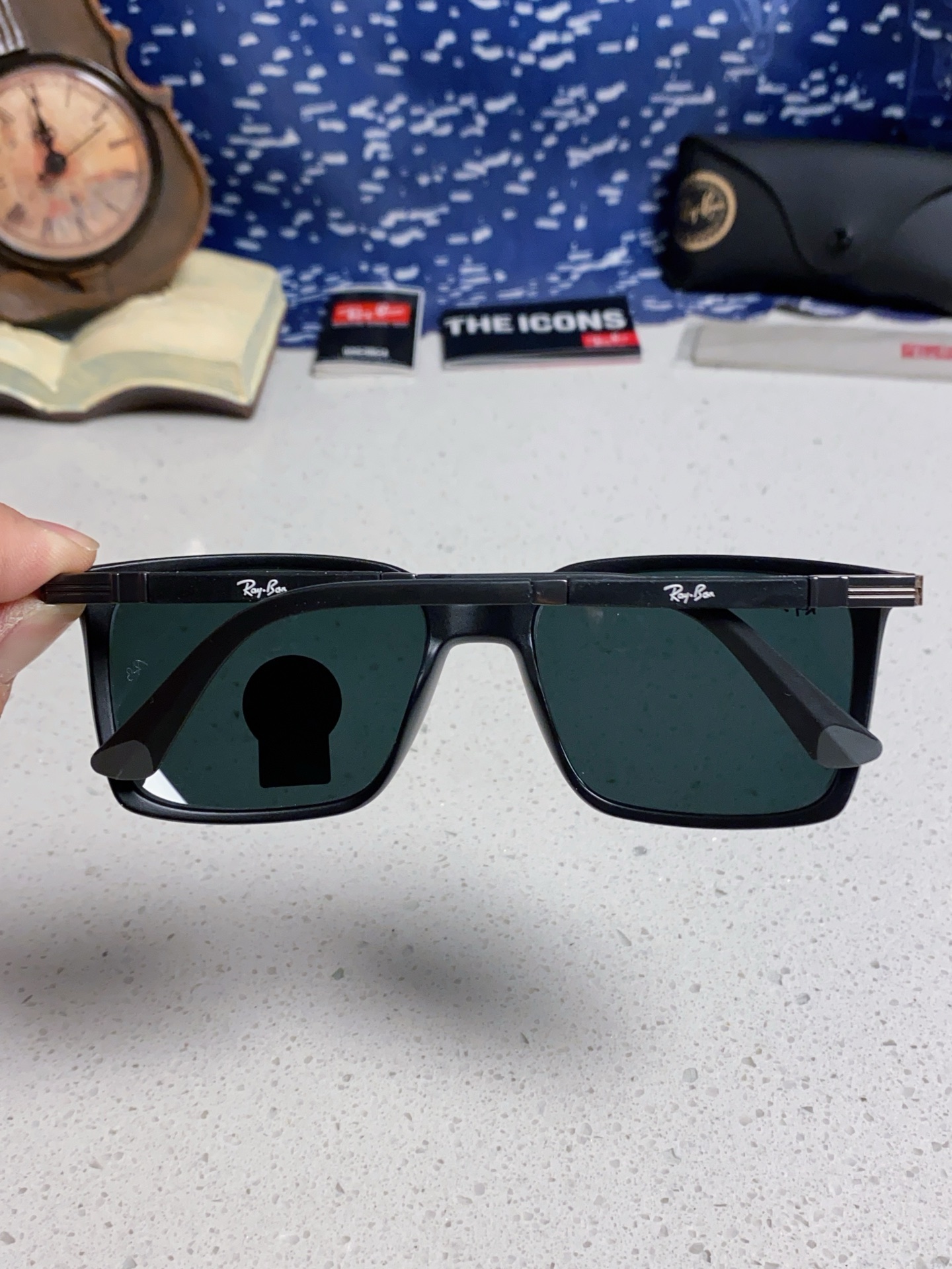  RayBan雷朋 2025新款太阳镜经典时尚方框开车墨镜男女同款遮阳 高品质 板材加玻璃镜片 RB91