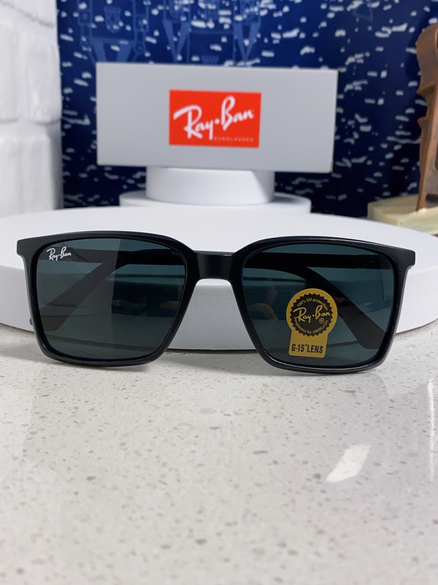  RayBan雷朋 2025新款太阳镜经典时尚方框开车墨镜男女同款遮阳 高品质 板材加玻璃镜片 RB91