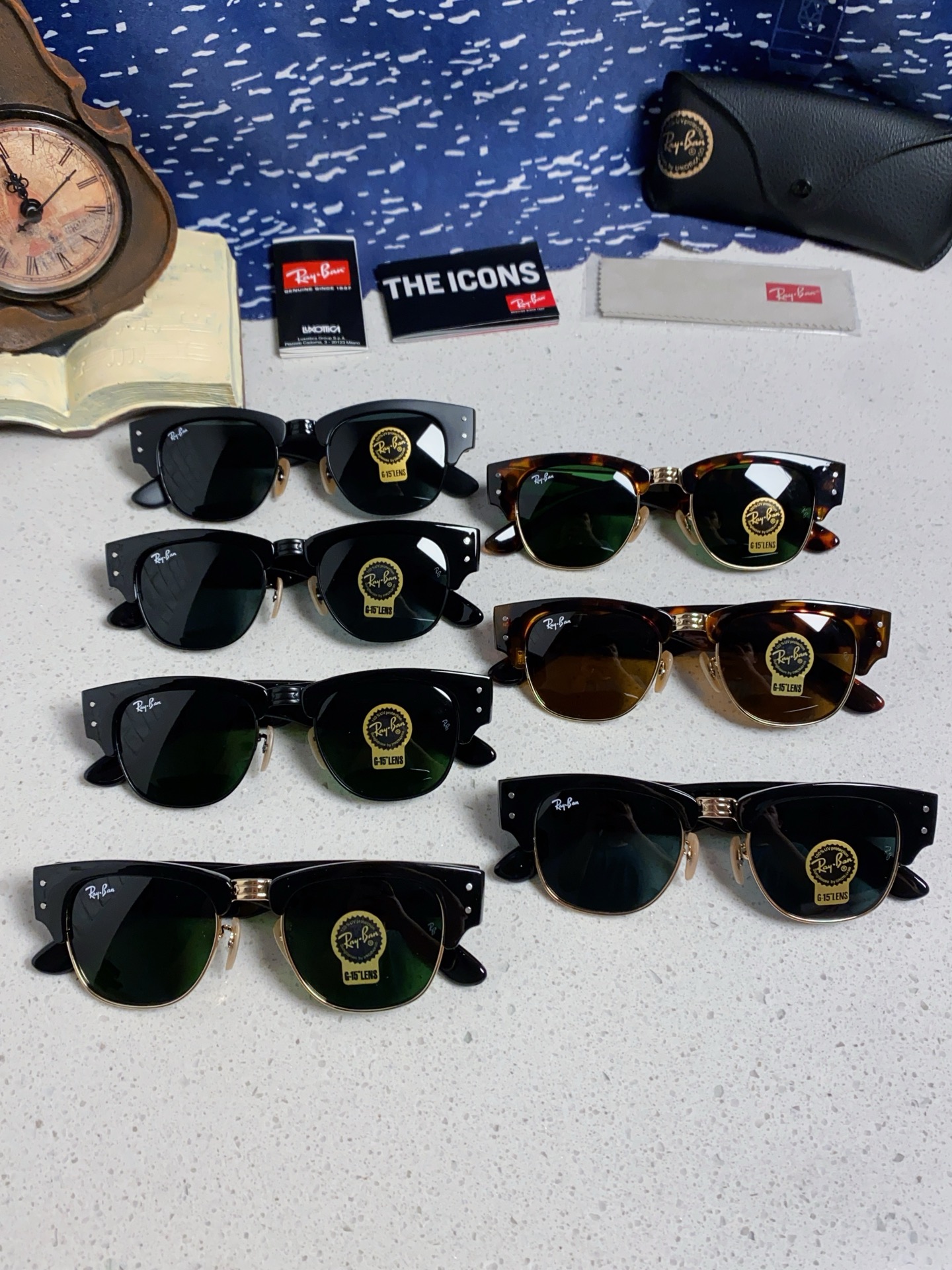  RayBan雷朋 2025新款太阳镜 复古时尚眉线框男女潮流墨镜开车遮阳镜 RB0316S Size5
