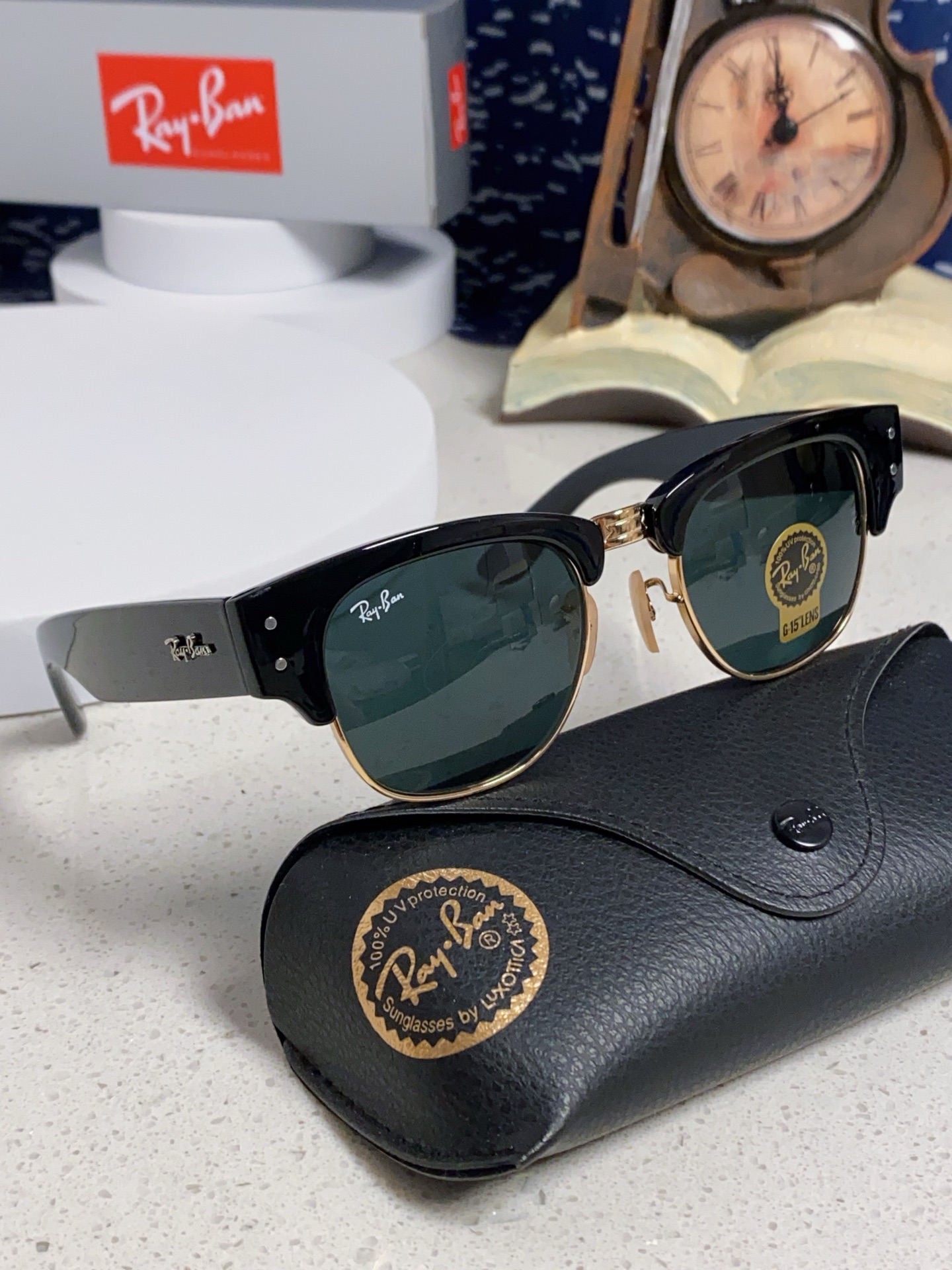  RayBan雷朋 2025新款太阳镜 复古时尚眉线框男女潮流墨镜开车遮阳镜 RB0316S Size5