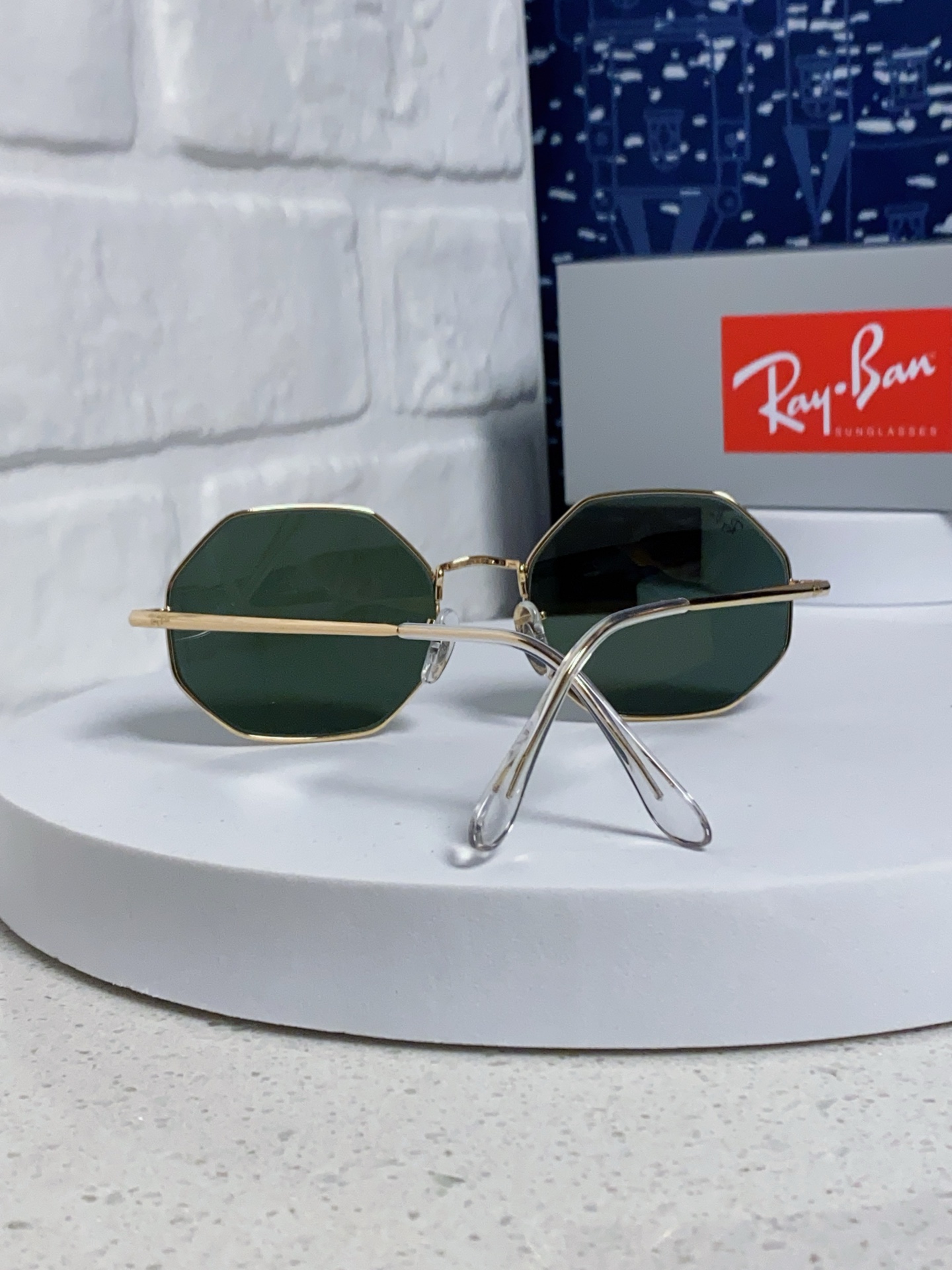  RayBan雷朋 2025新款钢化玻璃镜片太阳镜经典多边形男女时尚潮酷开车专用墨镜 RB1972 Si