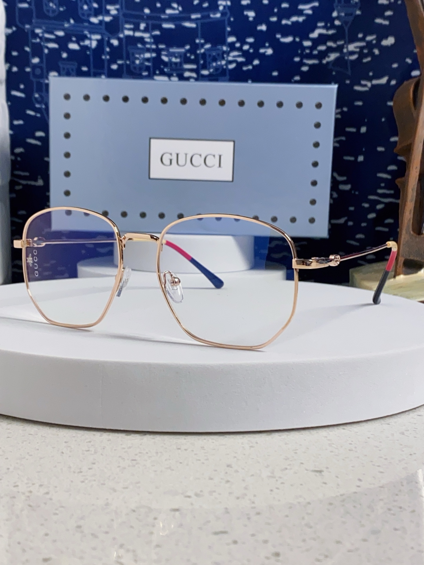  Gucci古奇 倪妮同款超轻近视平光眼镜架大脸显瘦GG0396O眼镜框男女