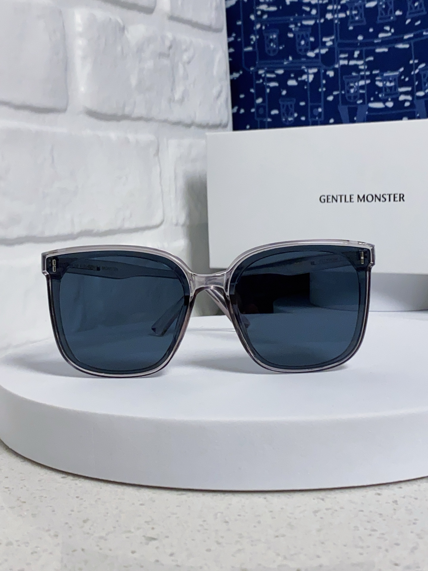   Gentle Moster(GM)  2025新款韩国V牌 女士墨镜小红书同款太阳镜男大框大脸显瘦 