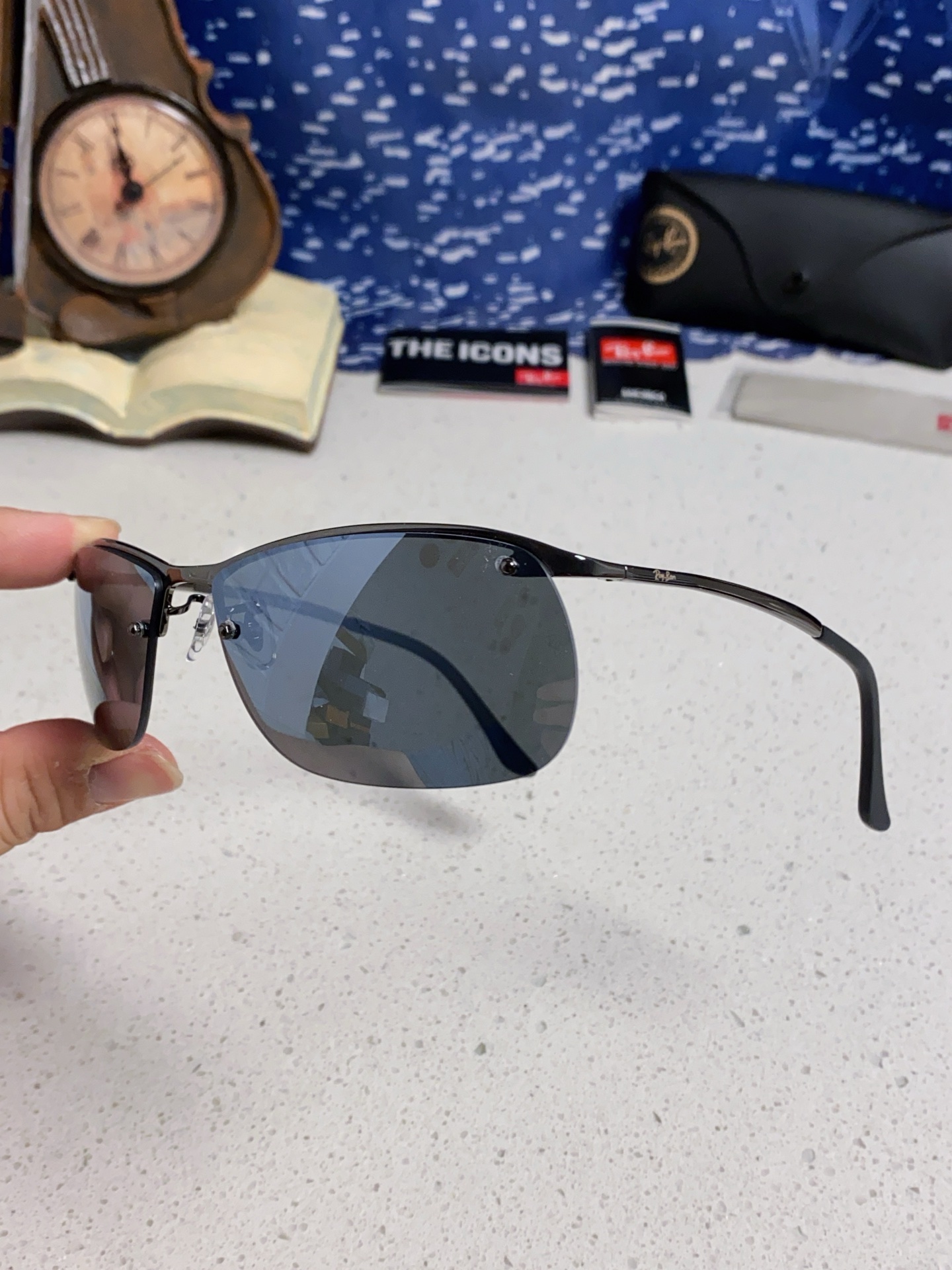  RayBan雷朋太阳镜新款正品级 休闲男士 偏光司机拉风网红同款型男墨镜 超轻弹簧腿 RB3183 S
