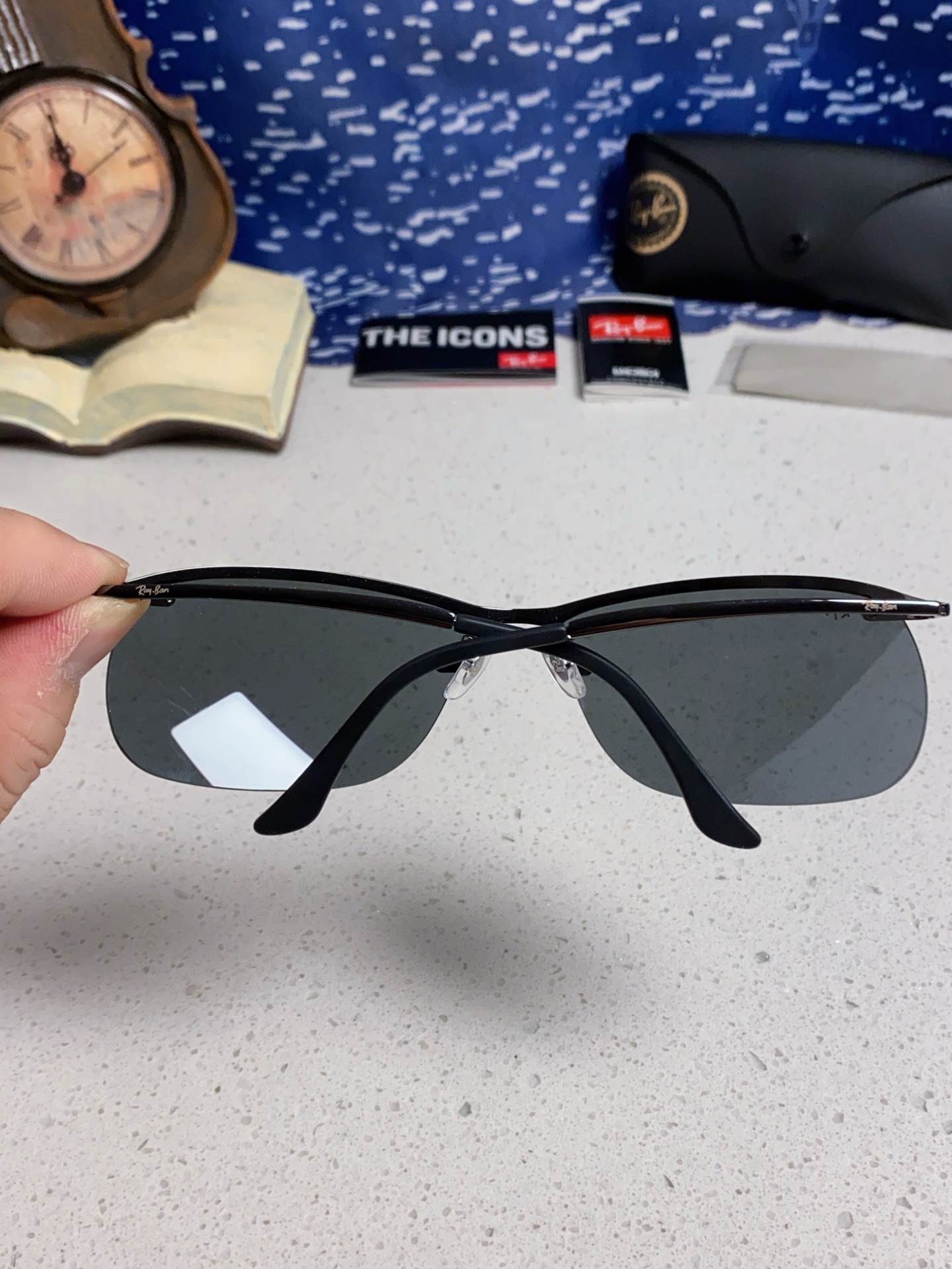  RayBan雷朋太阳镜新款正品级 休闲男士 偏光司机拉风网红同款型男墨镜 超轻弹簧腿 RB3183 S