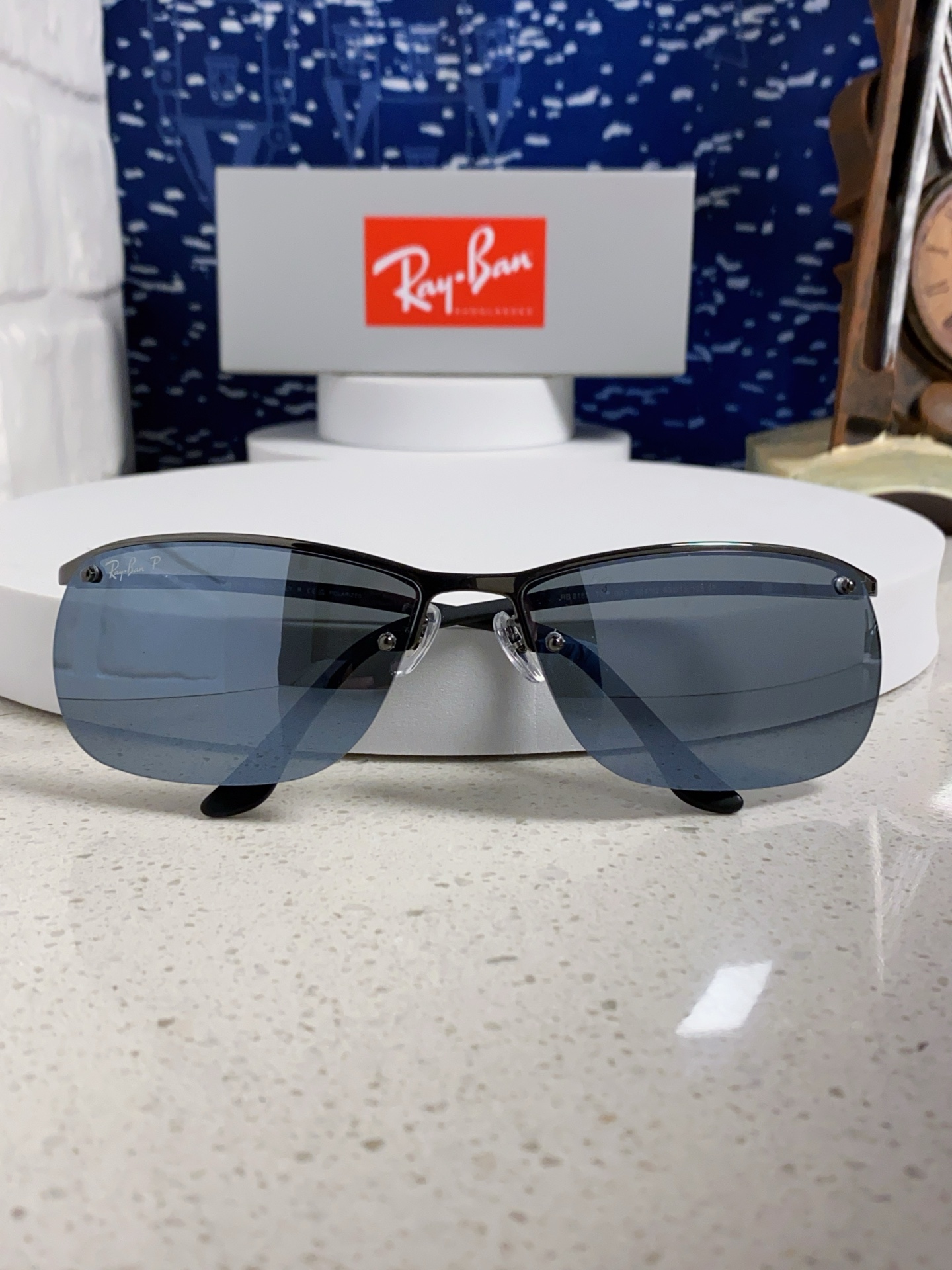  RayBan雷朋太阳镜新款正品级 休闲男士 偏光司机拉风网红同款型男墨镜 超轻弹簧腿 RB3183 S