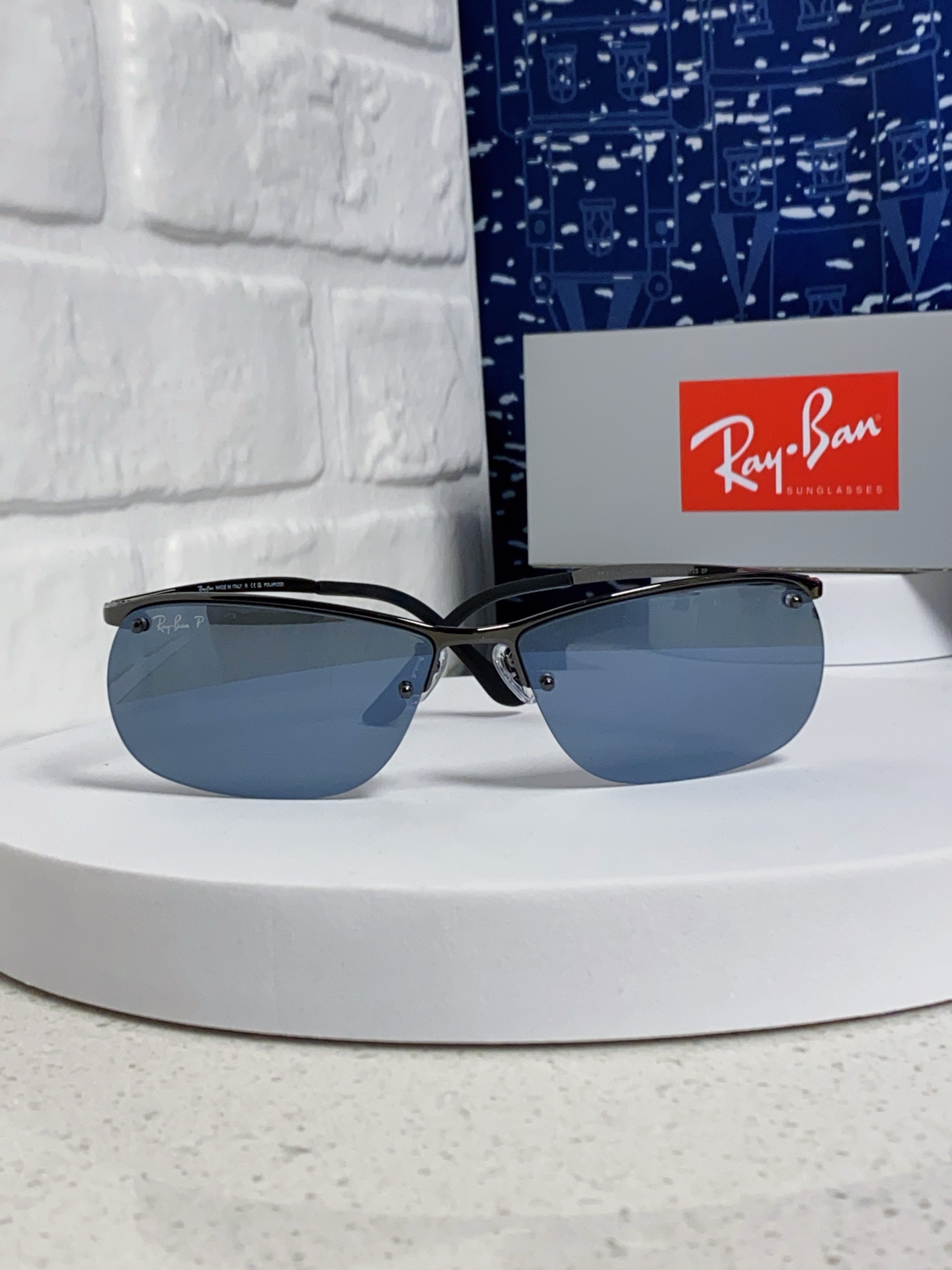  RayBan雷朋太阳镜新款正品级 休闲男士 偏光司机拉风网红同款型男墨镜 超轻弹簧腿 RB3183 S