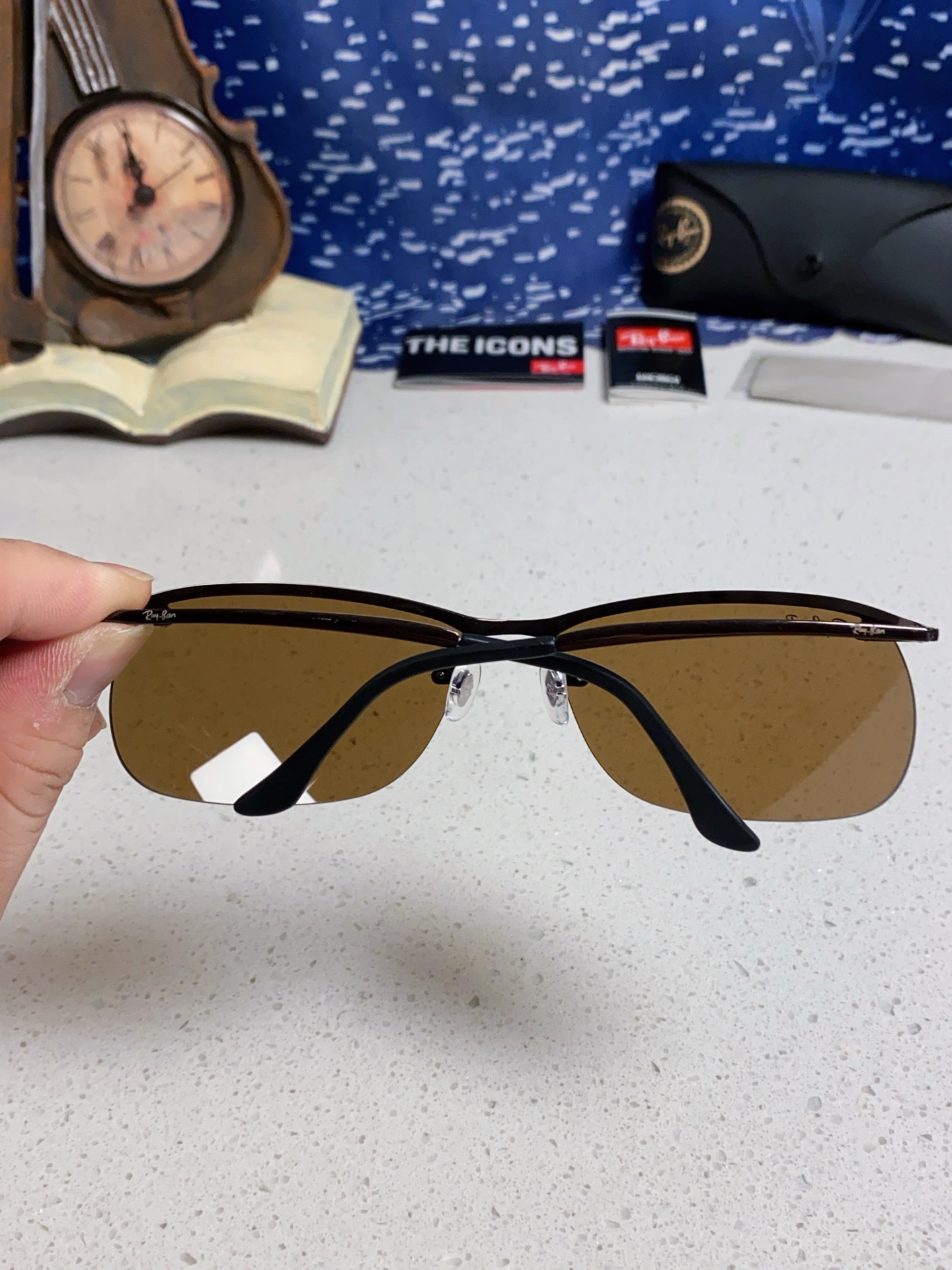  RayBan雷朋太阳镜新款正品级 休闲男士 偏光司机拉风网红同款型男墨镜 超轻弹簧腿 RB3183 S
