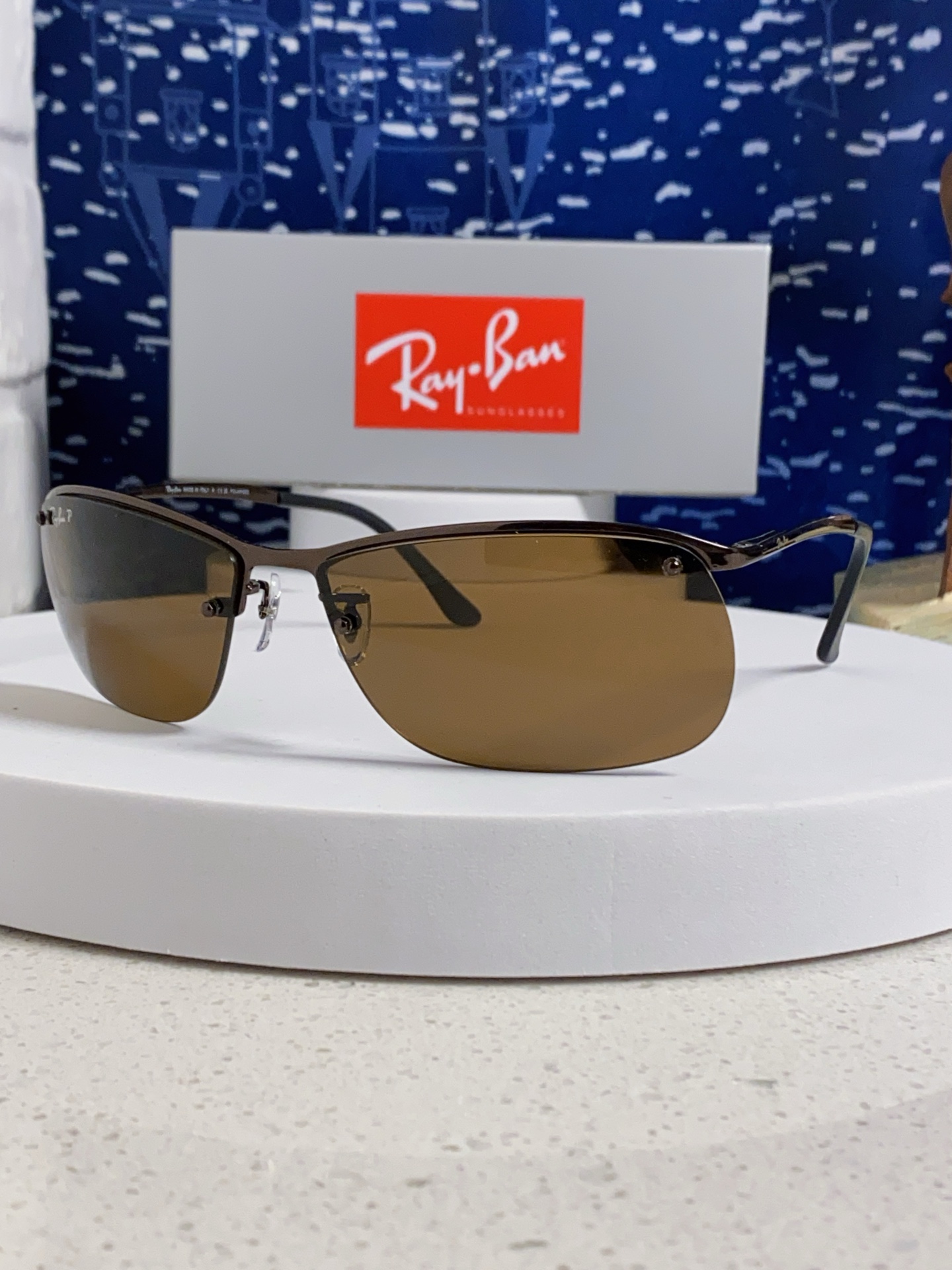  RayBan雷朋太阳镜新款正品级 休闲男士 偏光司机拉风网红同款型男墨镜 超轻弹簧腿 RB3183 S