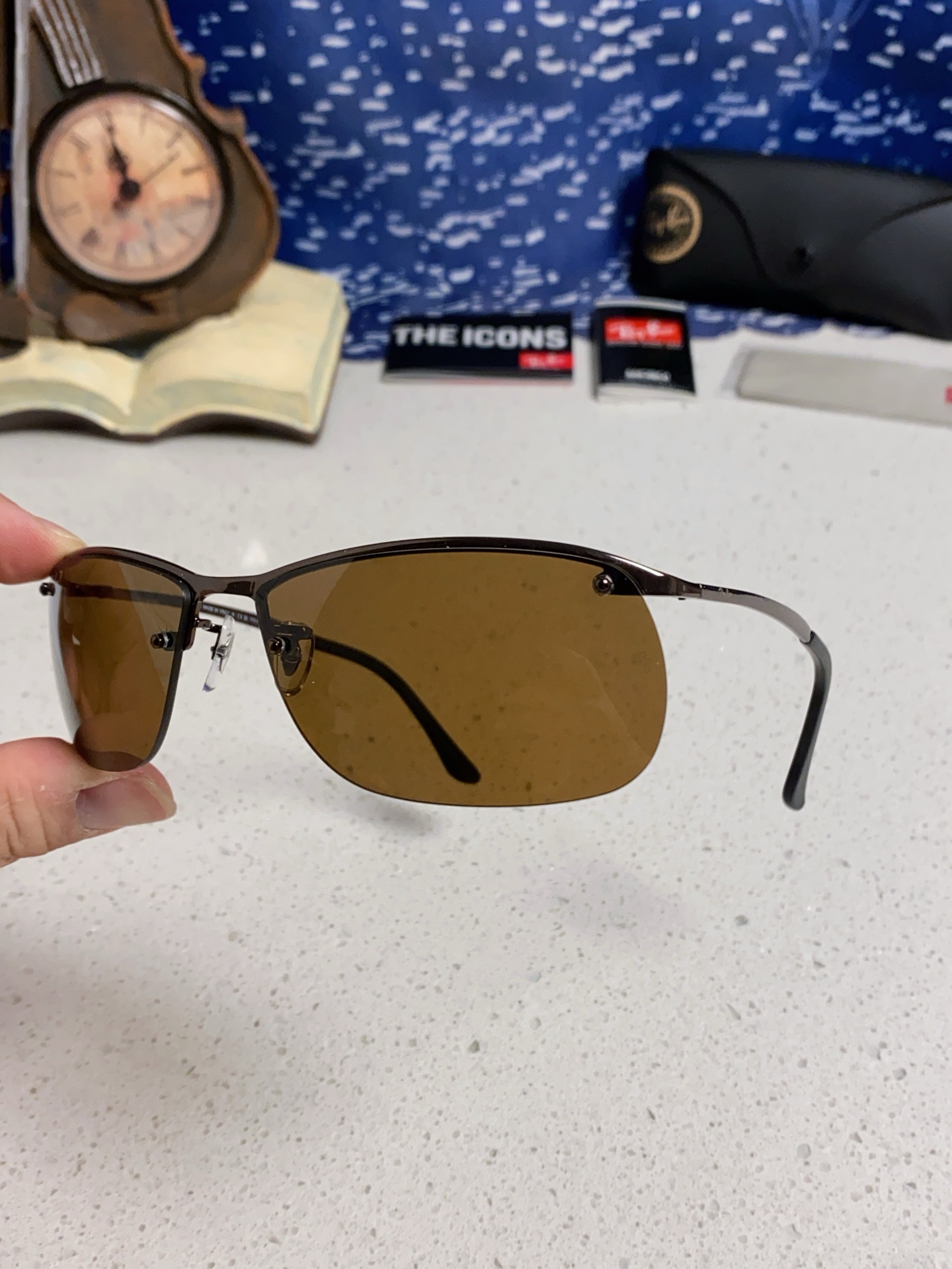  RayBan雷朋太阳镜新款正品级 休闲男士 偏光司机拉风网红同款型男墨镜 超轻弹簧腿 RB3183 S