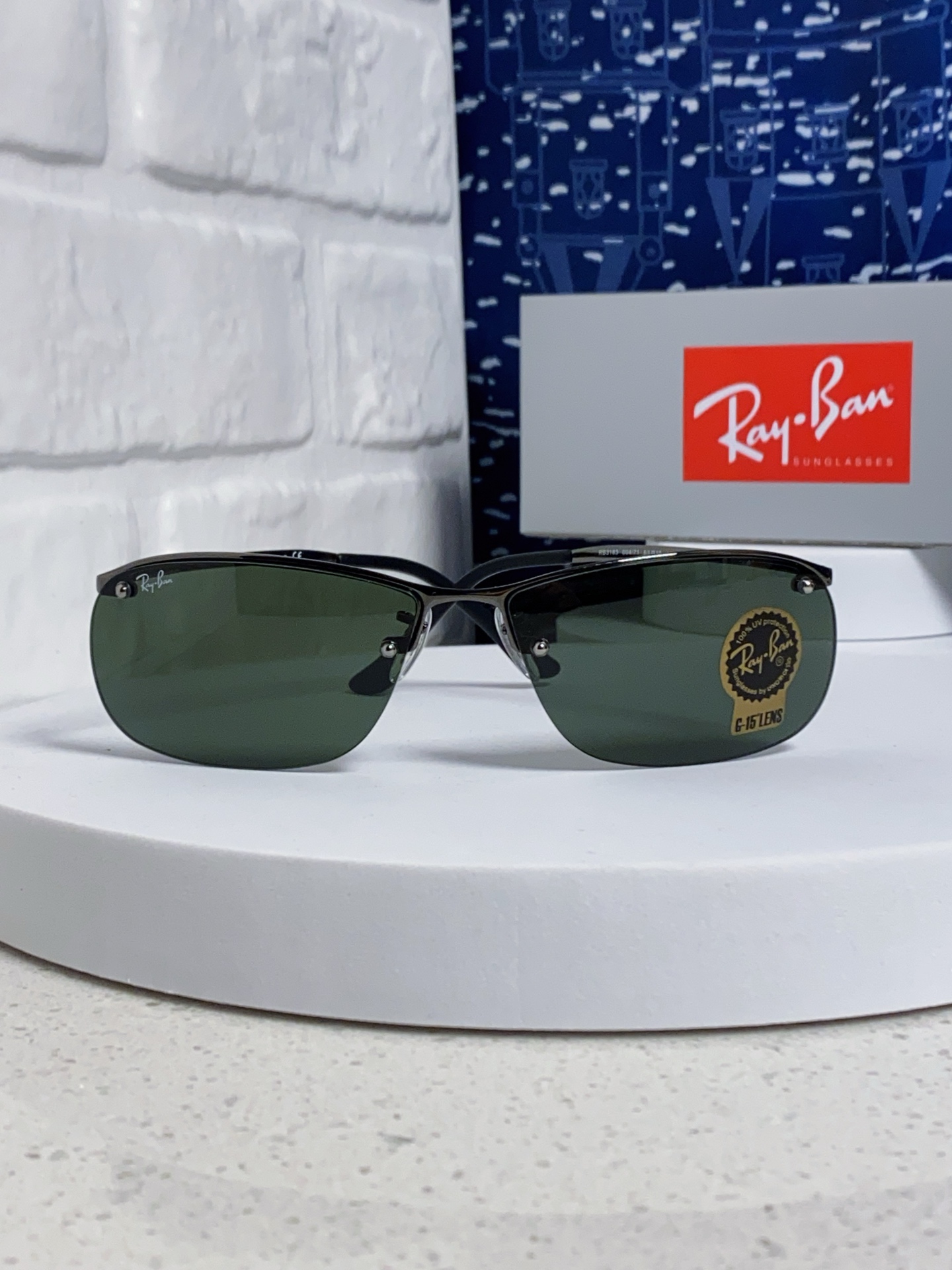  RayBan雷朋太阳镜新款正品级 休闲男士 偏光司机拉风网红同款型男墨镜 超轻弹簧腿 RB3183 S