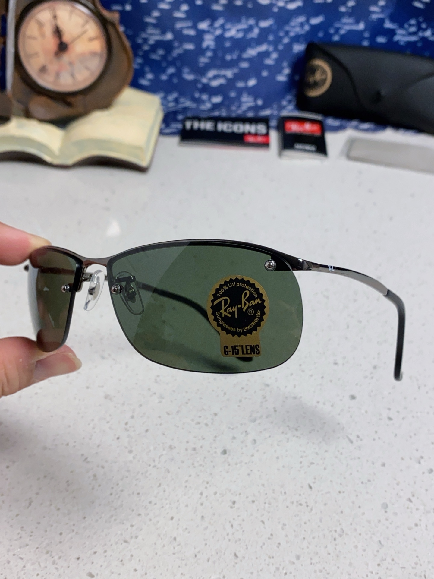  RayBan雷朋太阳镜新款正品级 休闲男士 偏光司机拉风网红同款型男墨镜 超轻弹簧腿 RB3183 S
