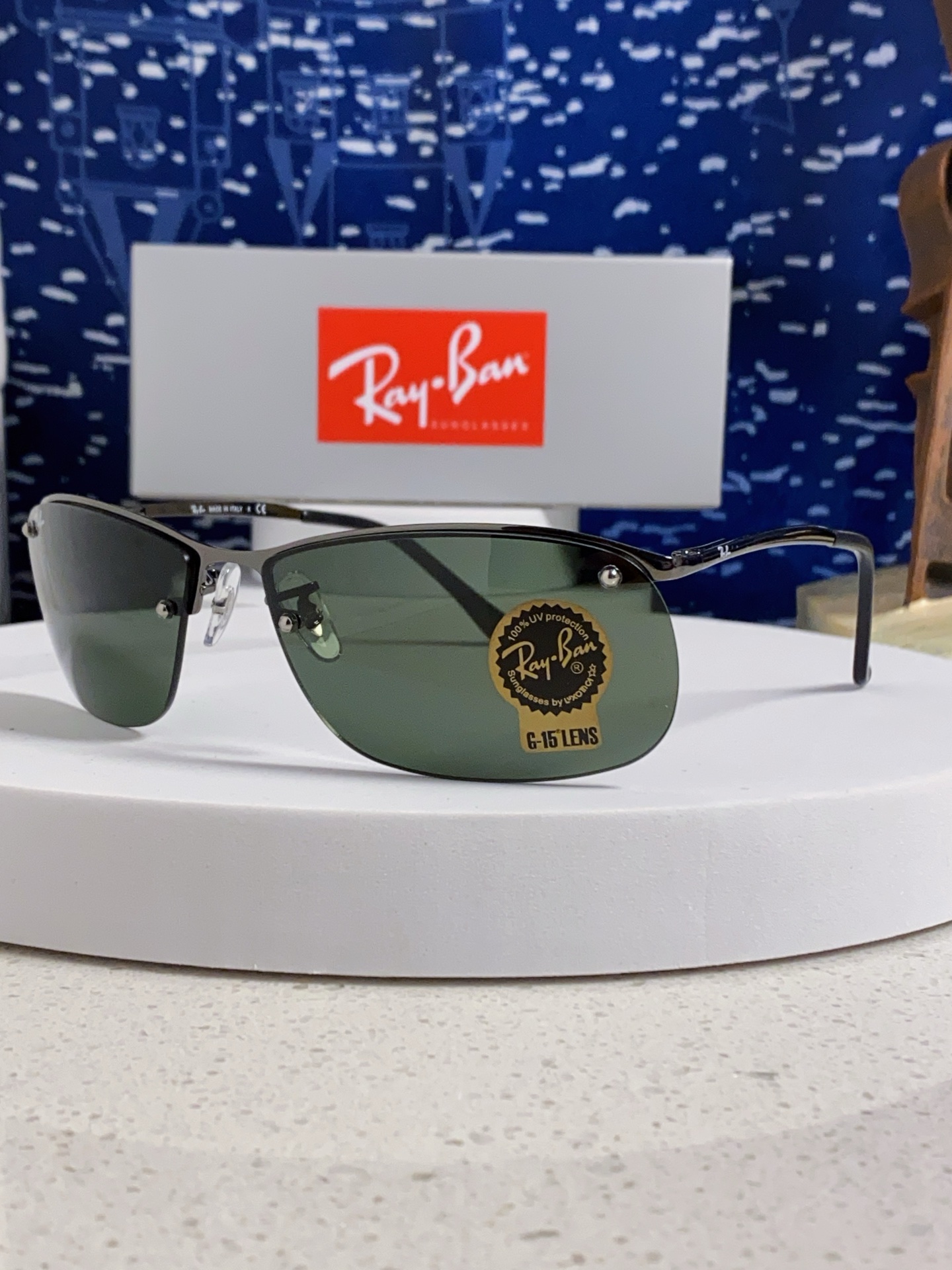  RayBan雷朋太阳镜新款正品级 休闲男士 偏光司机拉风网红同款型男墨镜 超轻弹簧腿 RB3183 S