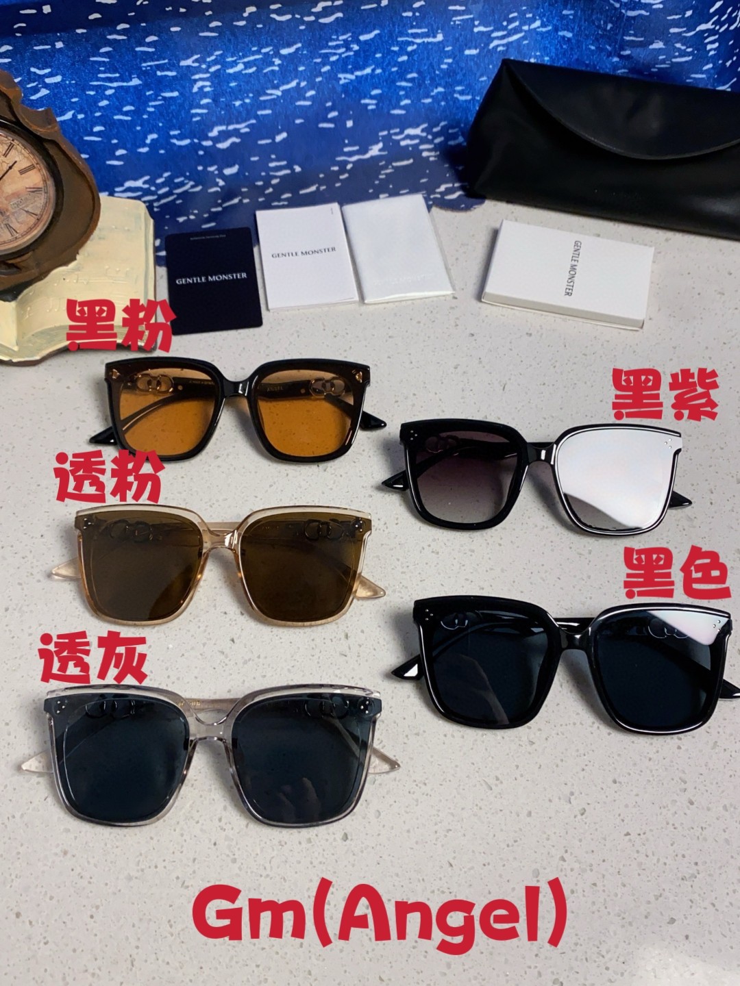   Gentle Moster(GM) jennie联名款GM墨镜女士2025新款高级感超大框太阳眼镜防