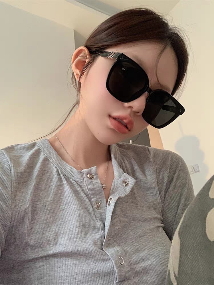   Gentle Moster(GM) jennie联名款GM墨镜女士2025新款高级感超大框太阳眼镜防