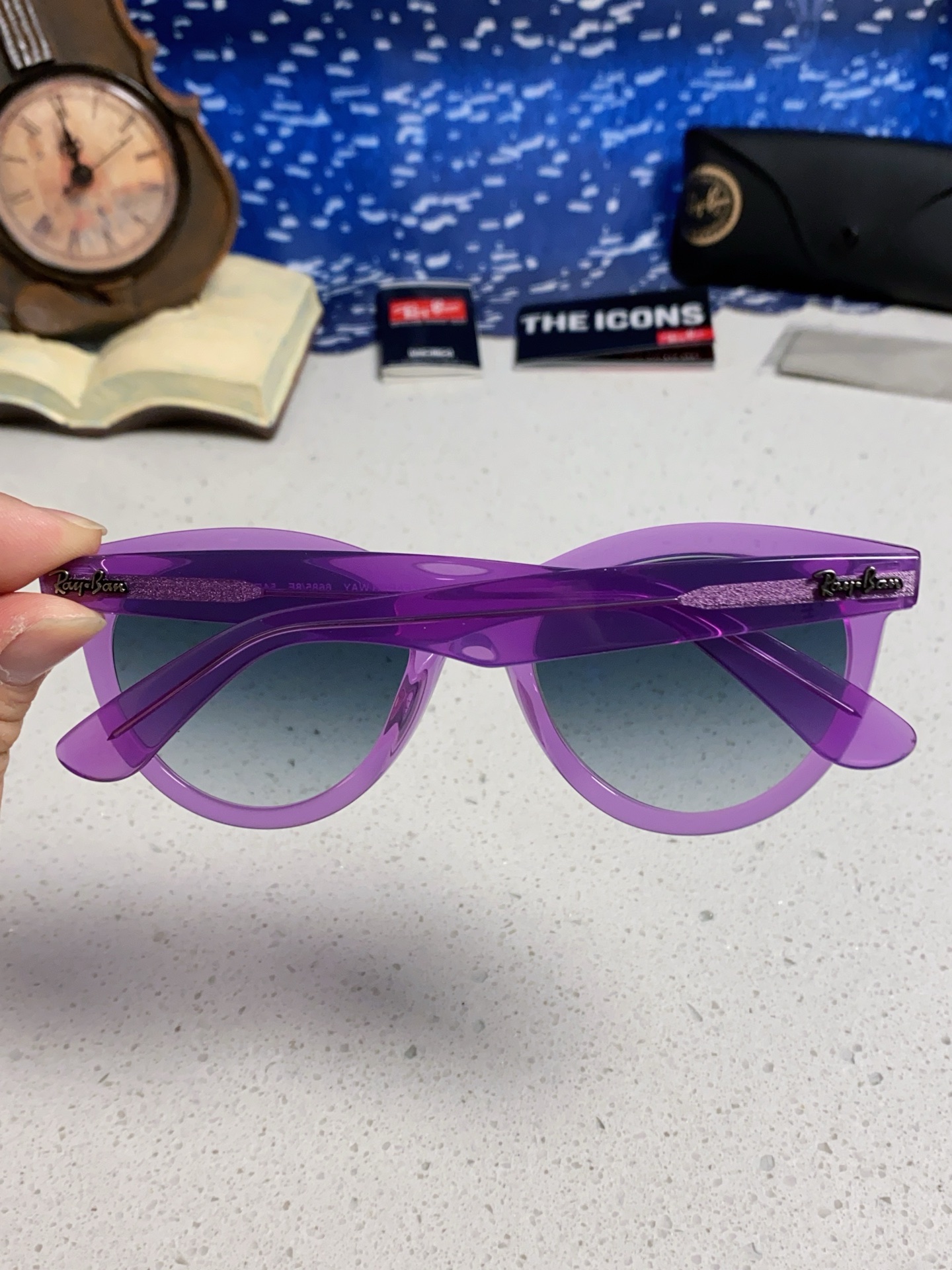  RayBan雷朋 2025新款王炸系列 太阳镜板材玻璃镜片眼镜黑色男女同款眼镜潮酷防晒墨镜 RB224