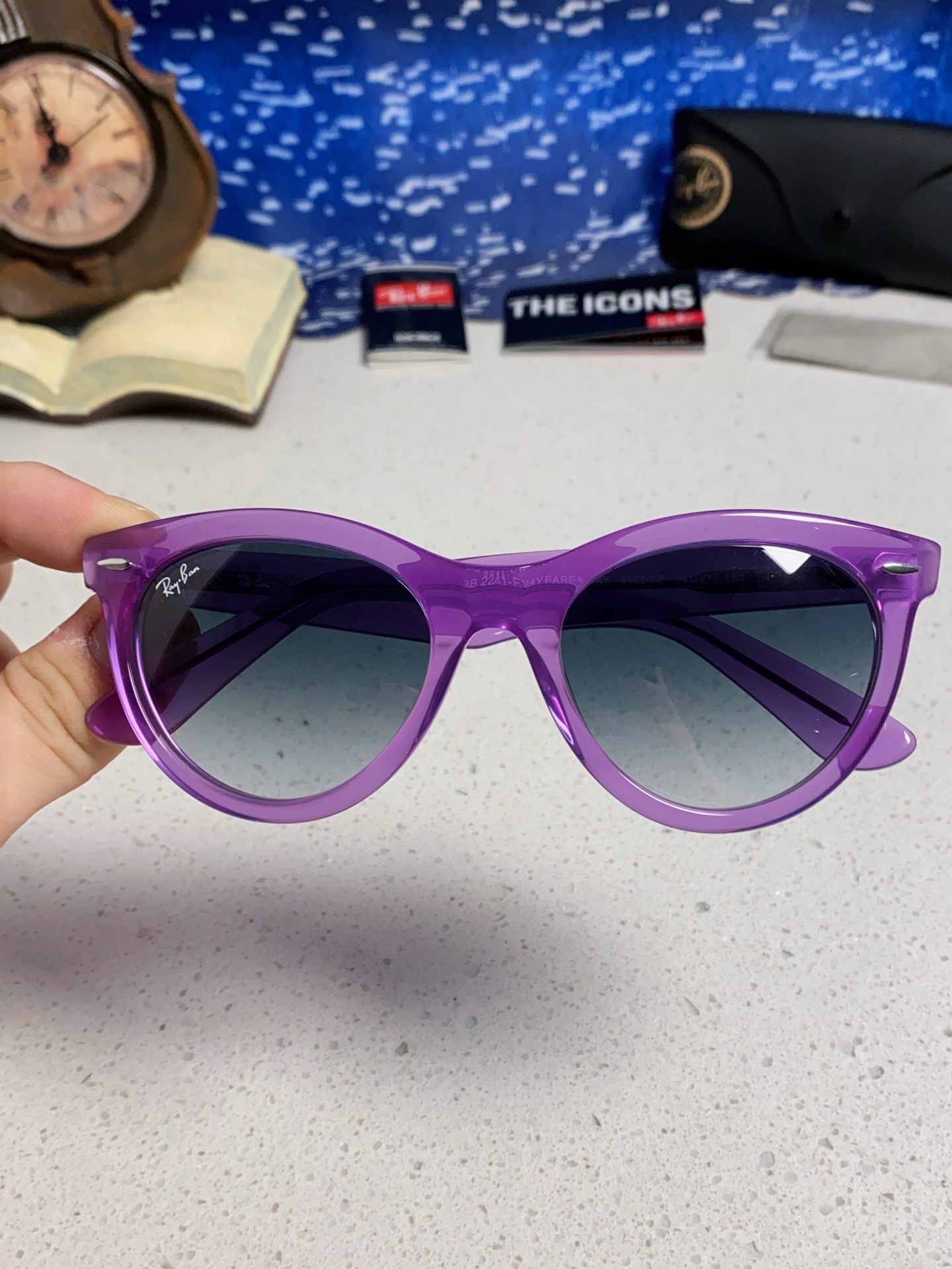  RayBan雷朋 2025新款王炸系列 太阳镜板材玻璃镜片眼镜黑色男女同款眼镜潮酷防晒墨镜 RB224